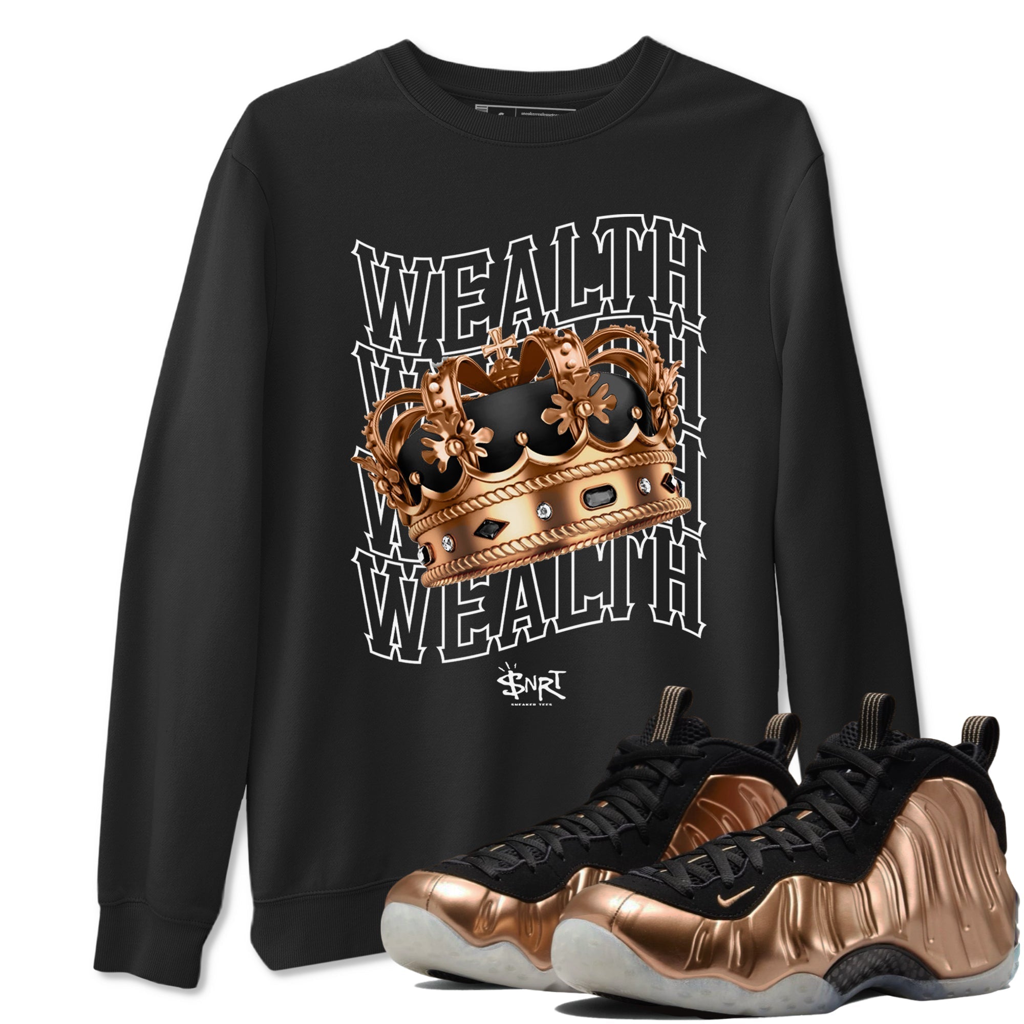 Wealth snkmatch Tees - Air Foamposite One Metallic Copper