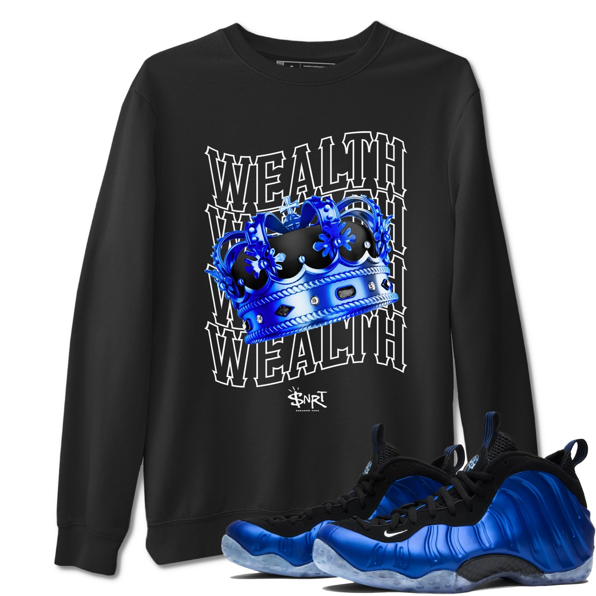 Wealth snkmatch Tees - Air Foamposite One Royal