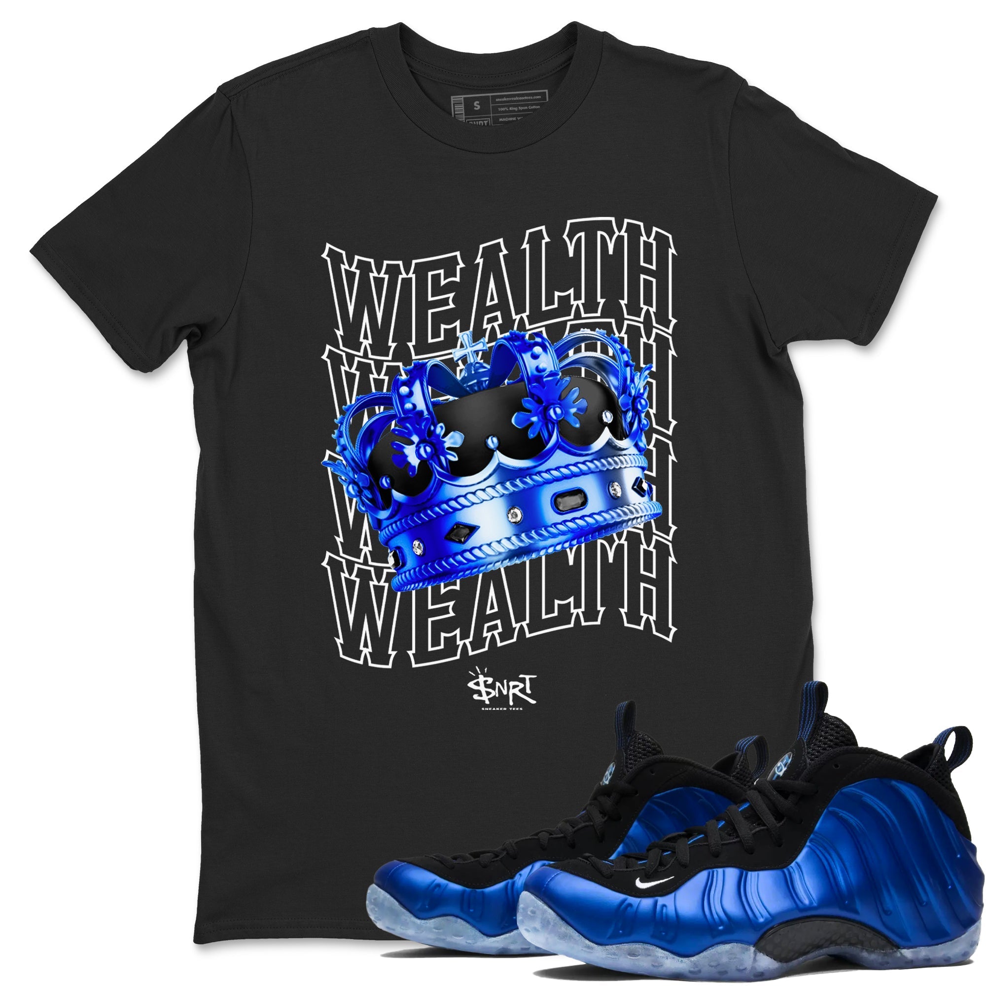 Wealth snkmatch Tees - Air Foamposite One Royal