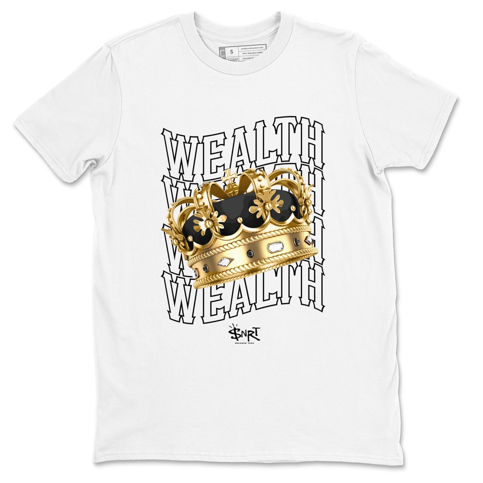 Wealth snkmatch Tees - Air Jordan 1 Black Metallic Gold