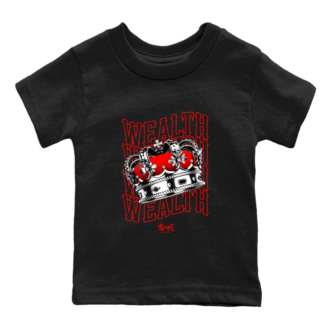 Wealth snkmatch Tee Kids - Air Jordan 1 Satin Bred