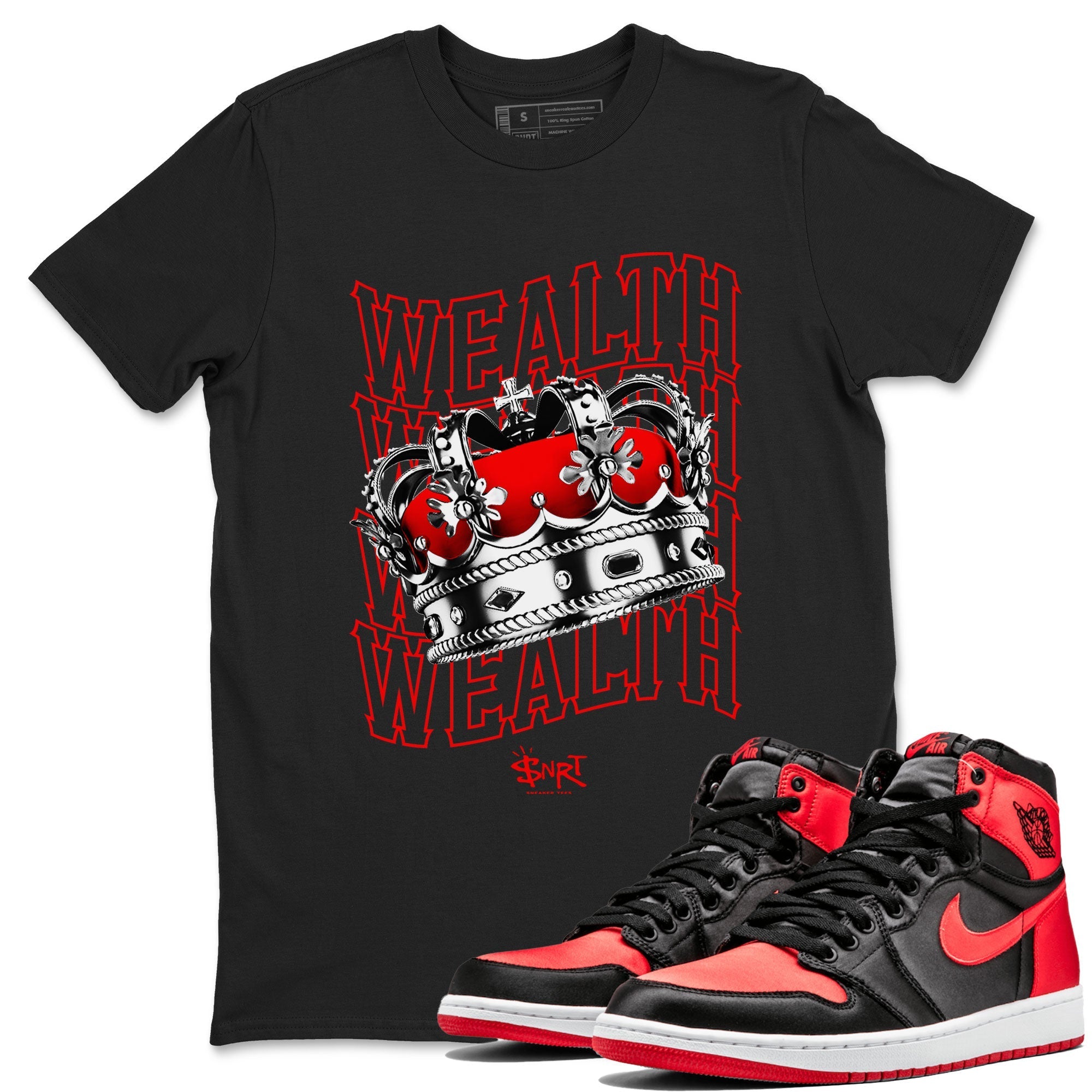 Wealth snkmatch Tee - Air Jordan 1 Satin Bred