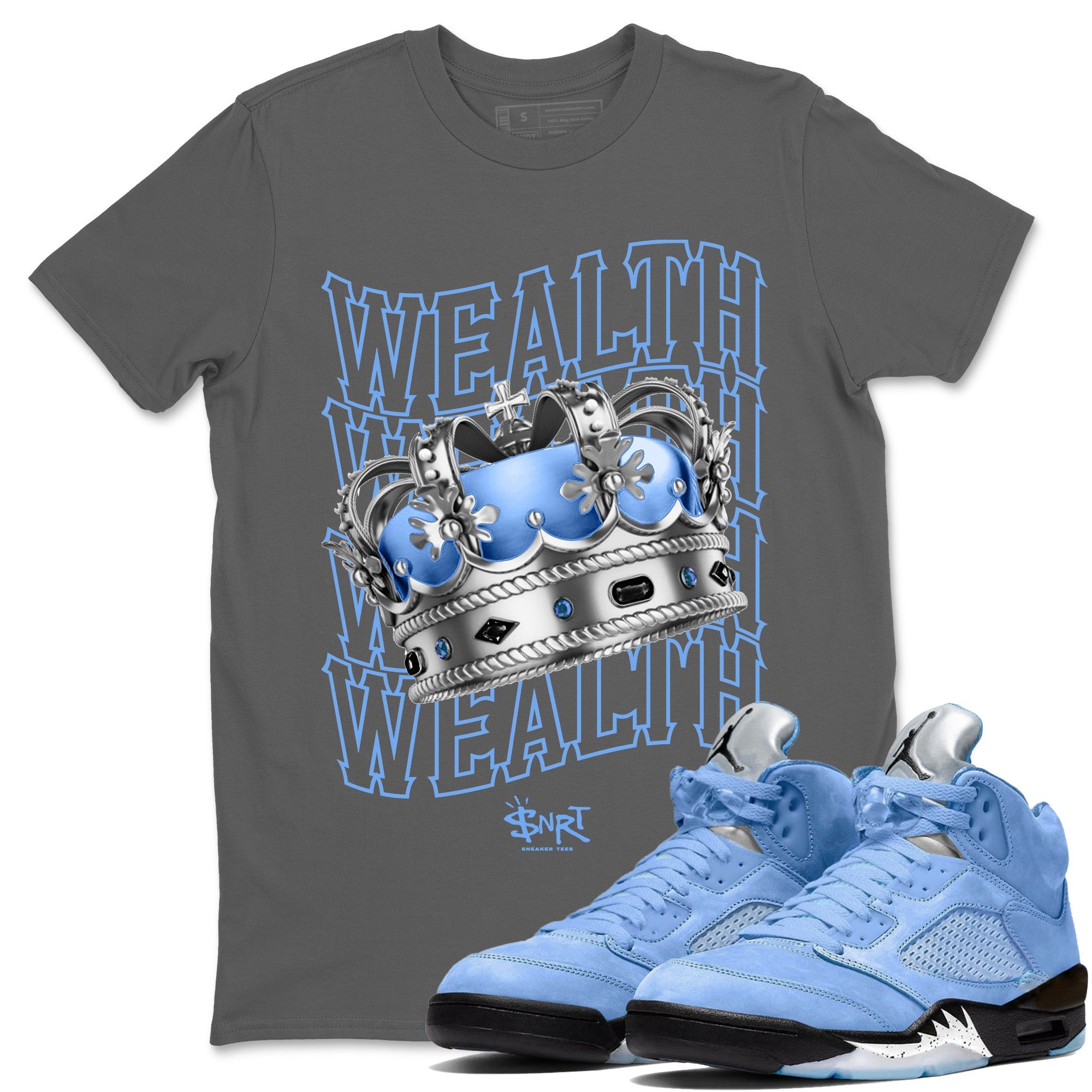 Wealth Unisex Tops - Air Jordan 5 UNC