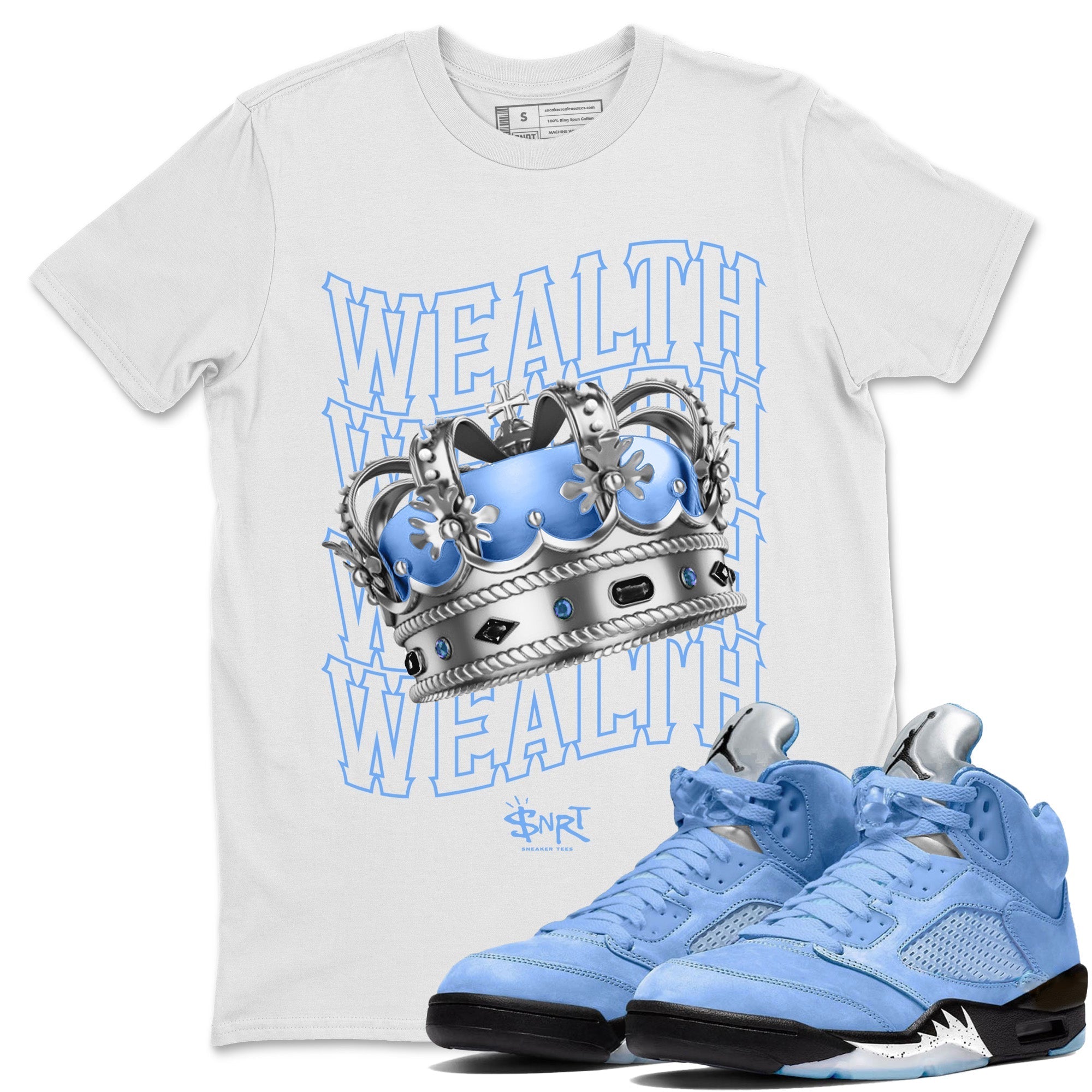 Wealth Unisex Tops - Air Jordan 5 UNC