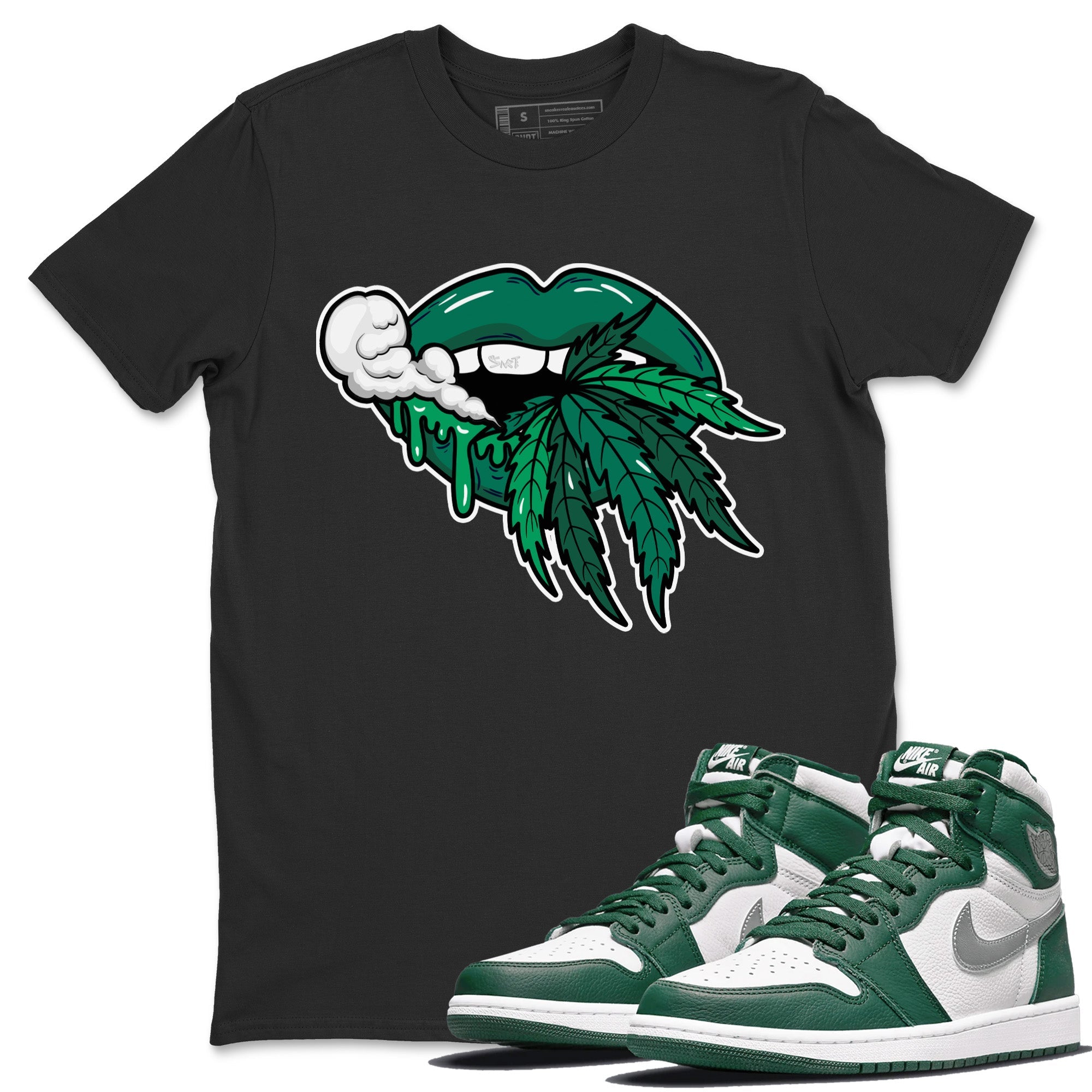 Weed Lips Unisex Tops - Air Jordan 1 Gorge Green