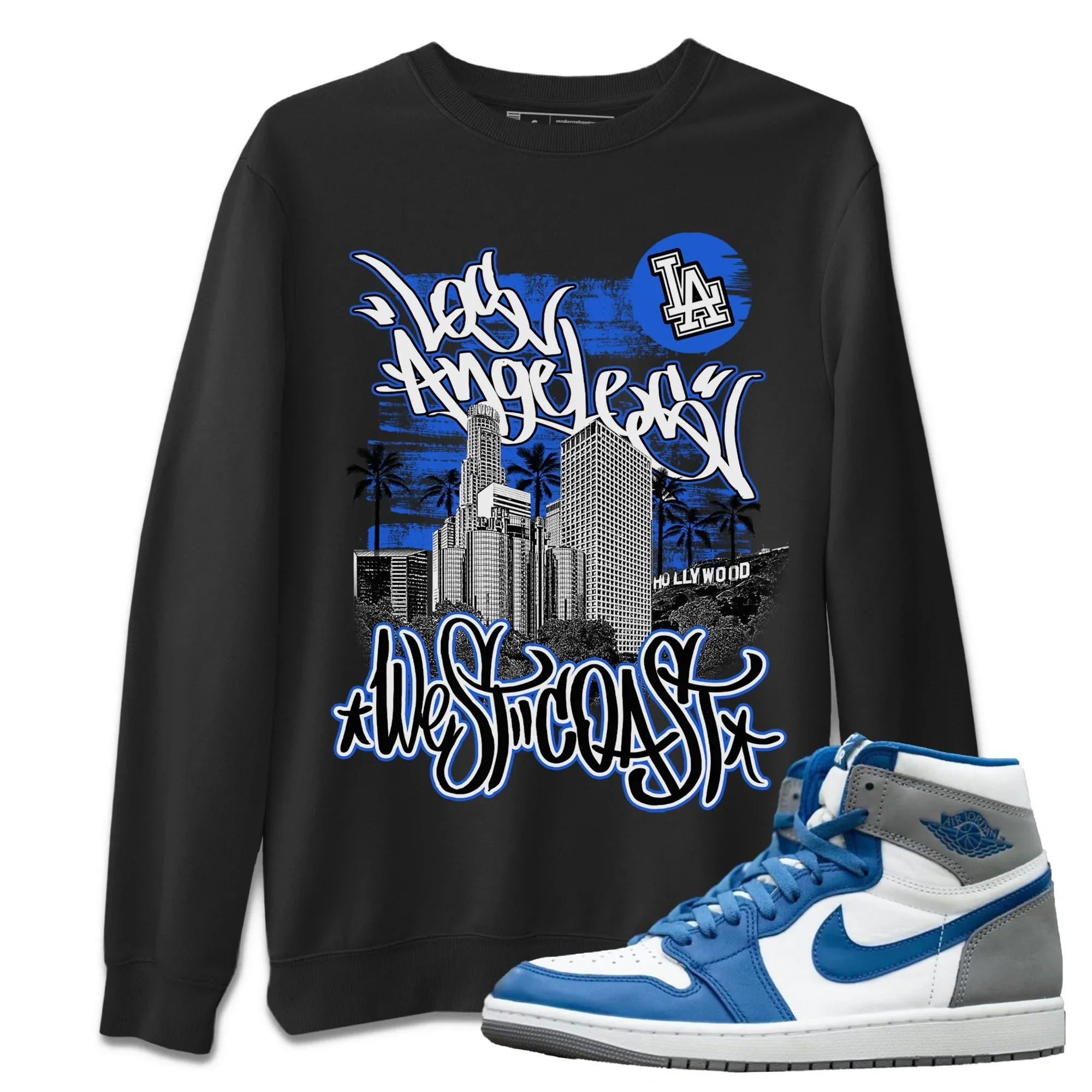 West Coast Unisex Tops - Air Jordan 1 True Blue