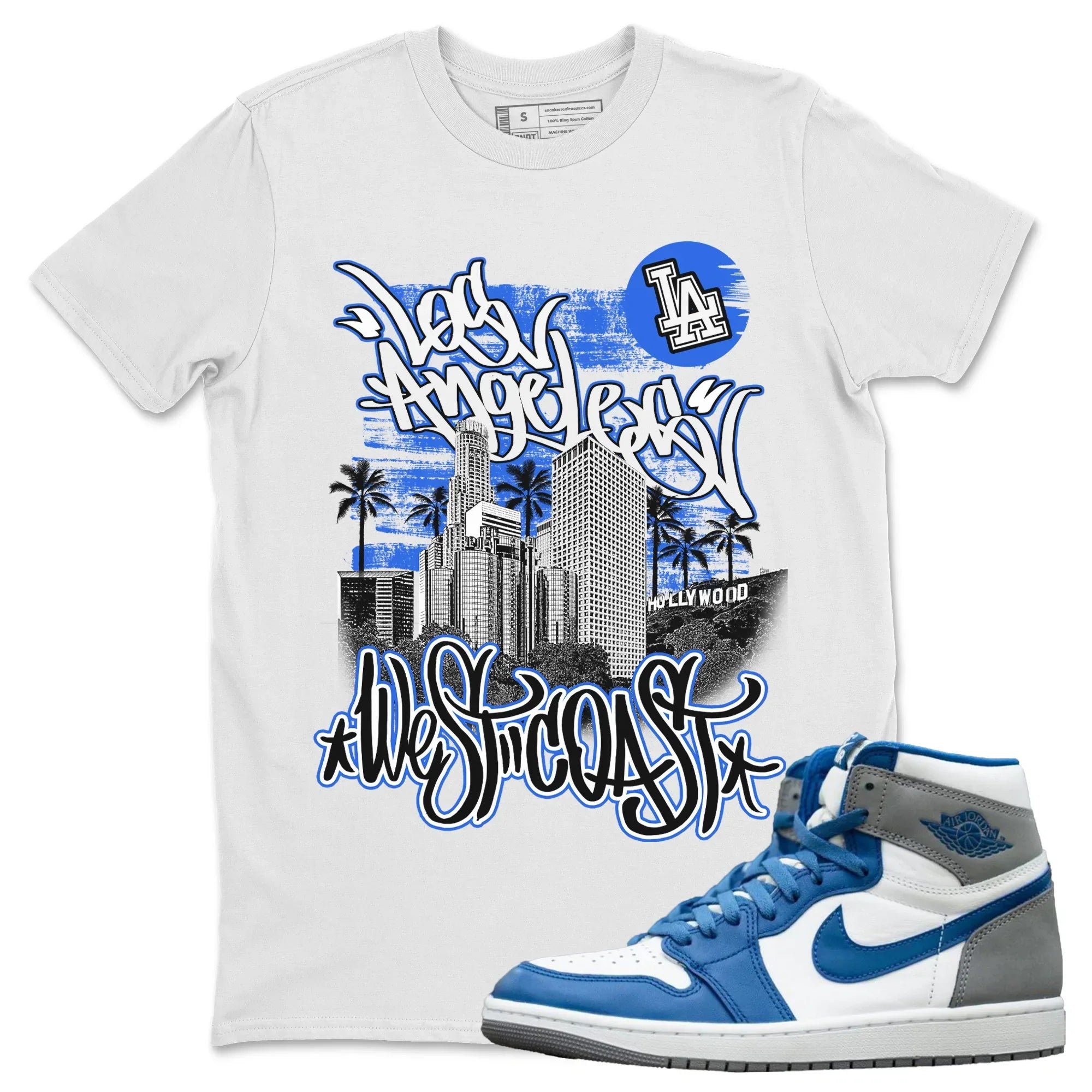 West Coast Unisex Tops - Air Jordan 1 True Blue