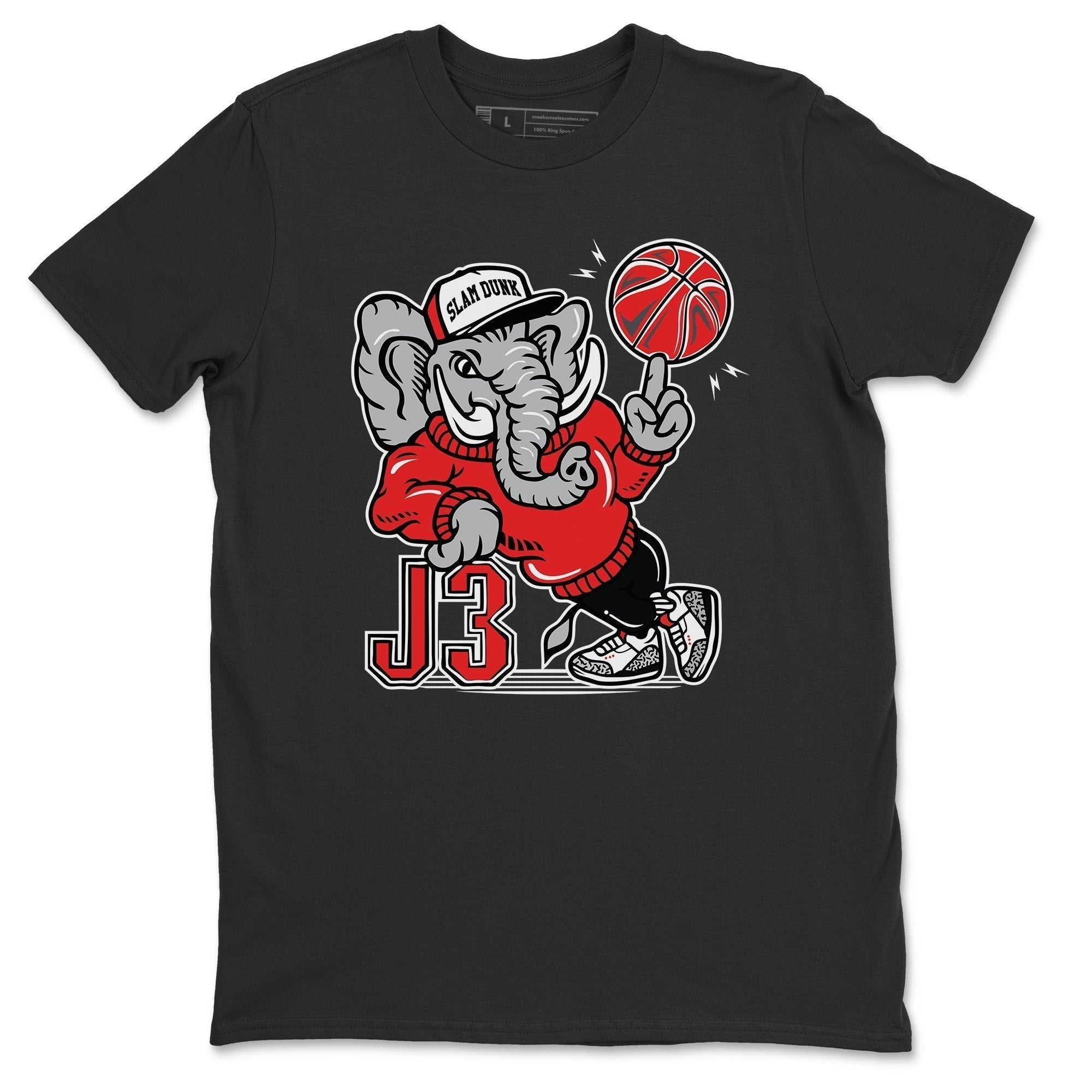 AJ3 Elephant Unisex Tops - Air Jordan 3 White Cement