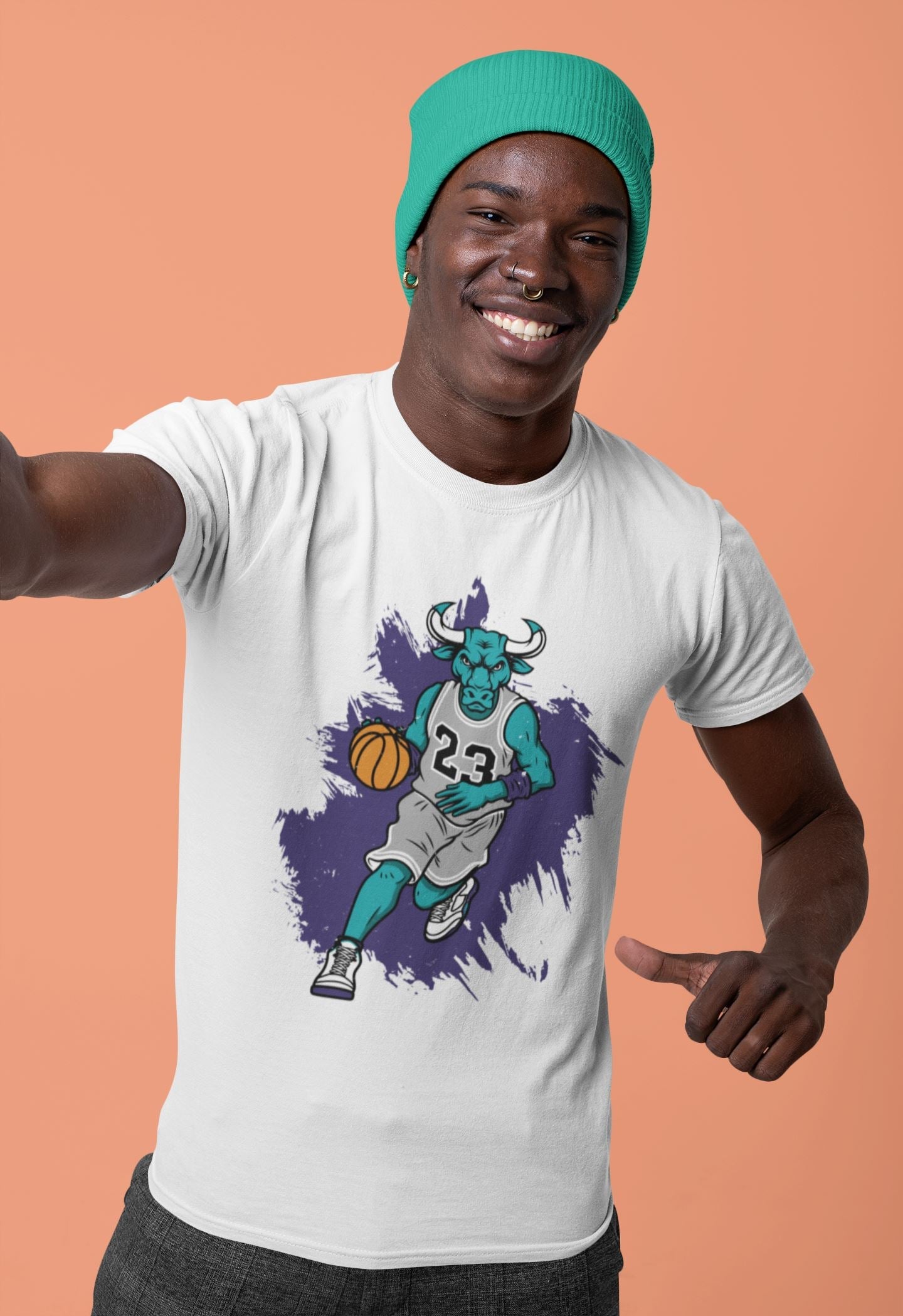 Bull Figure Unisex Tops - Air Jordan 5 Retro Grape