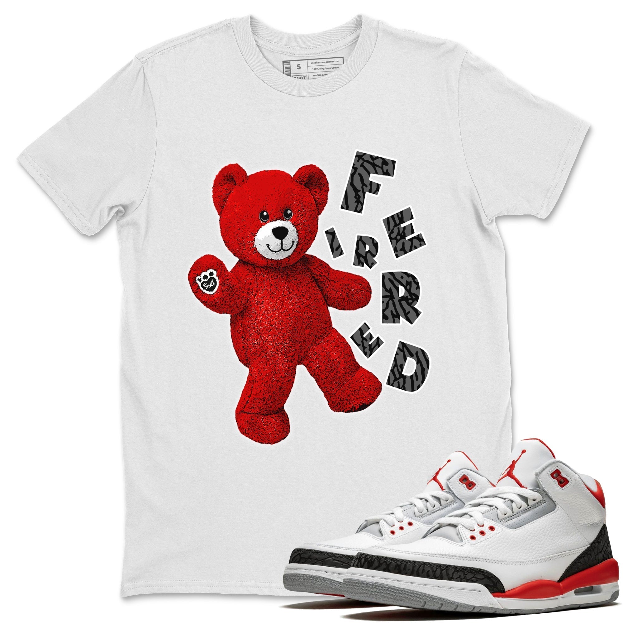 Hello Bear Unisex Tops - Air Jordan 3 Fire Red