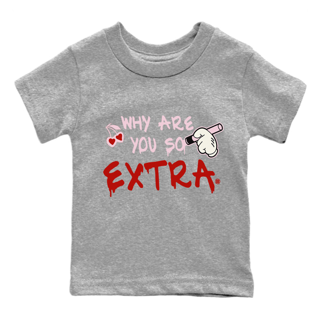 Why Are You So Extra Kids Tops - Air Force 1 Valentines Day