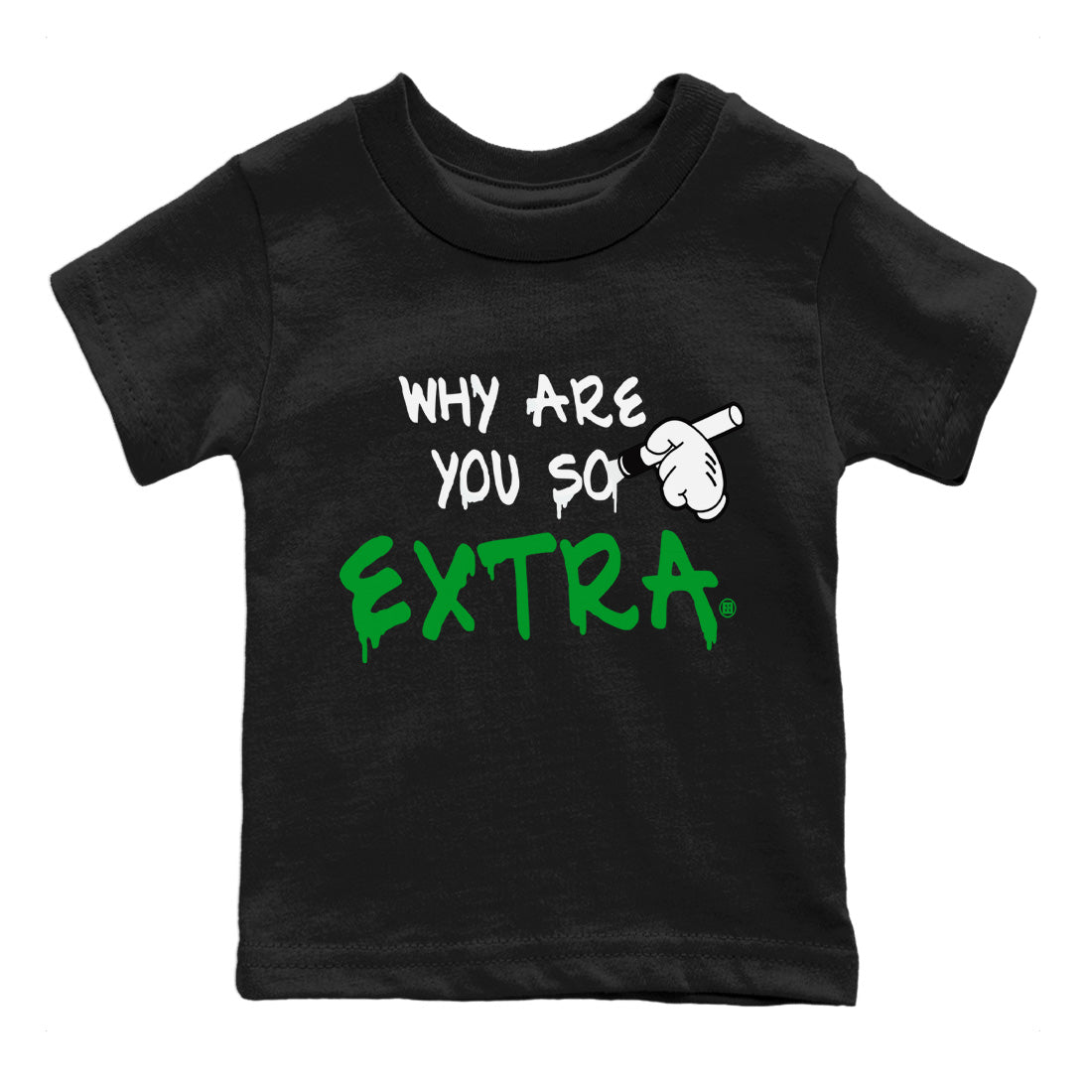 Why Are You So Extra Kids Tops - Air Jordan 1 Celtics