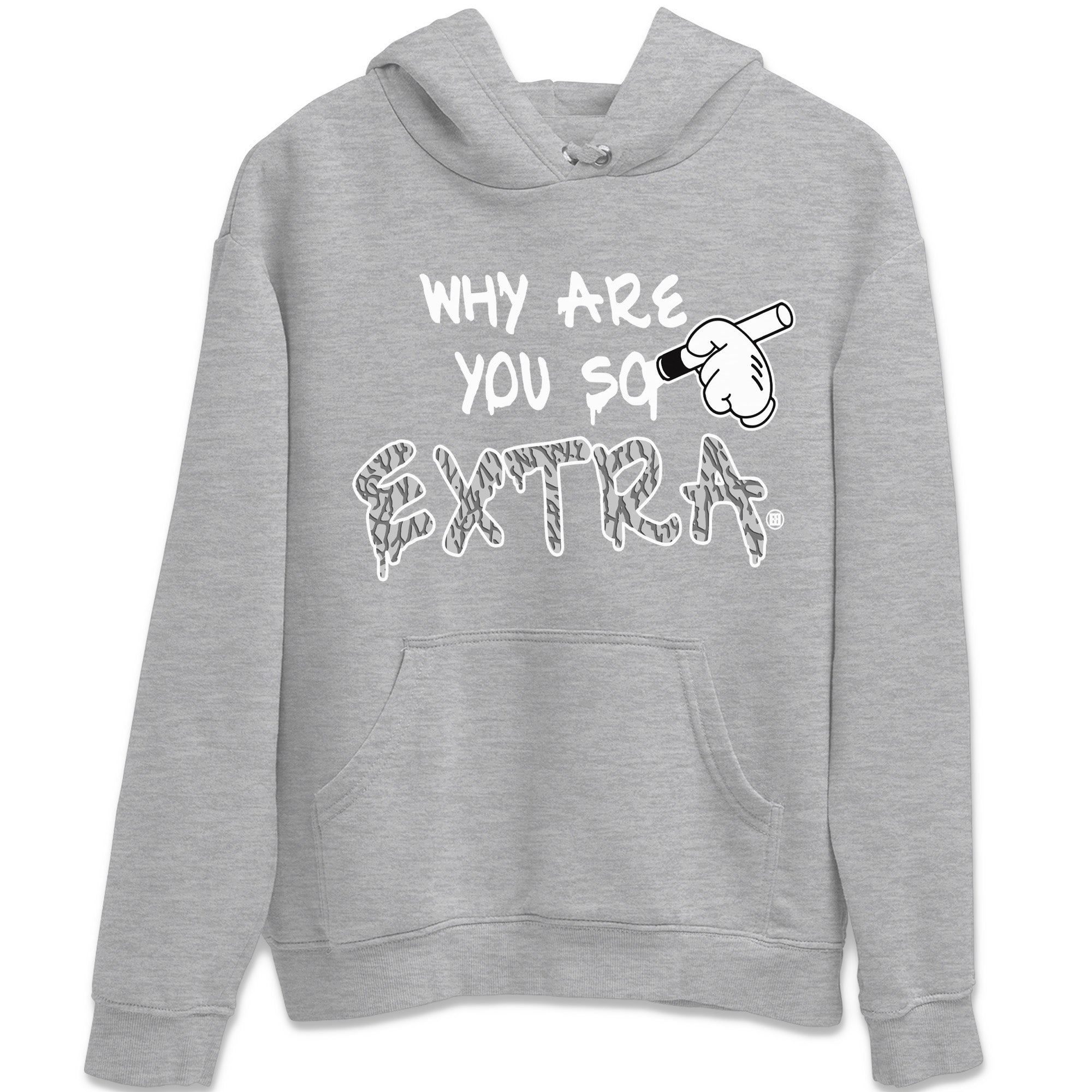 Why Are You So Extra Unisex Tops - Air Jordan 1 White Cement