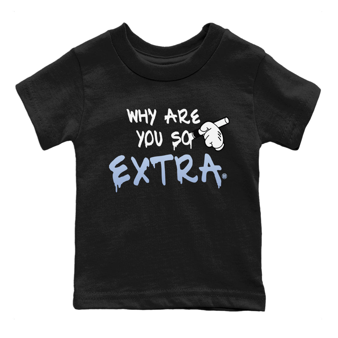 Why Are You So Extra Kids Tops - Air Jordan 11 White Cement