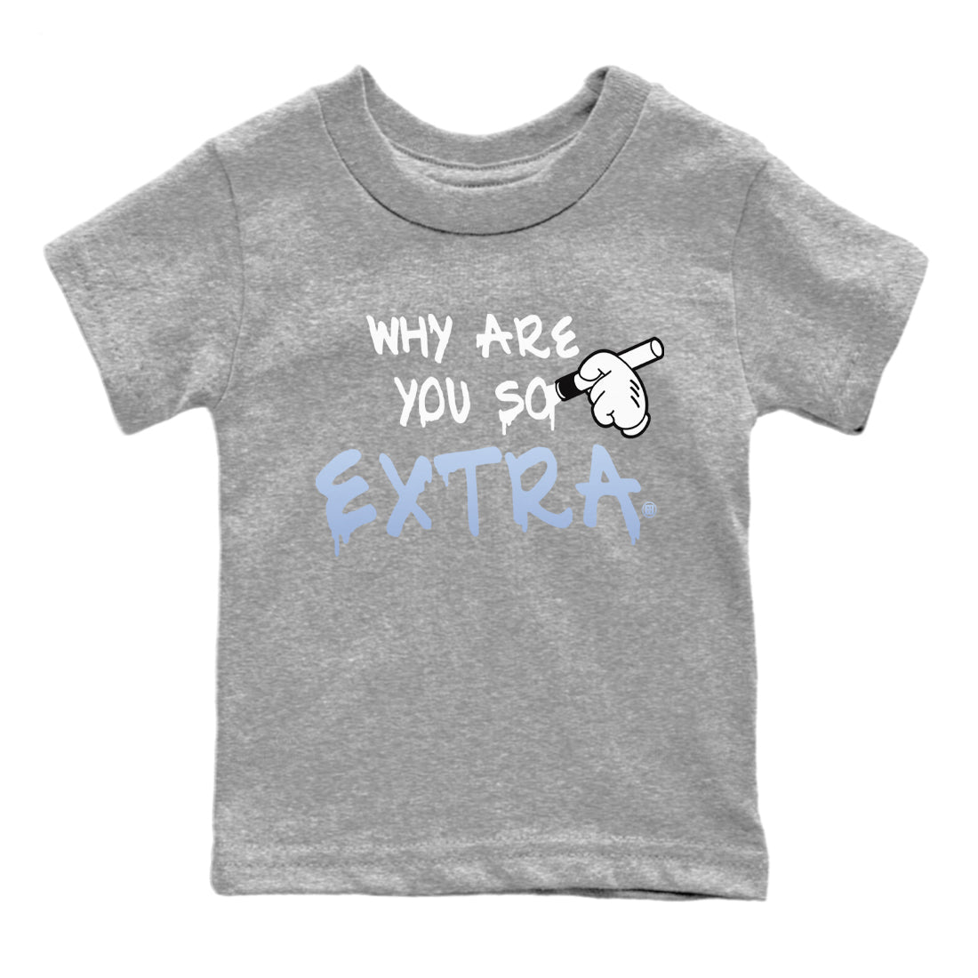 Why Are You So Extra Kids Tops - Air Jordan 11 White Cement