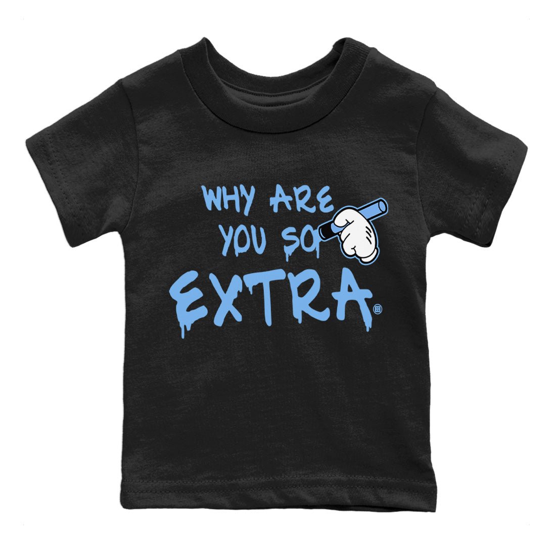 Why Are You So Extra Kids Tops - Air Jordan 5 UNC