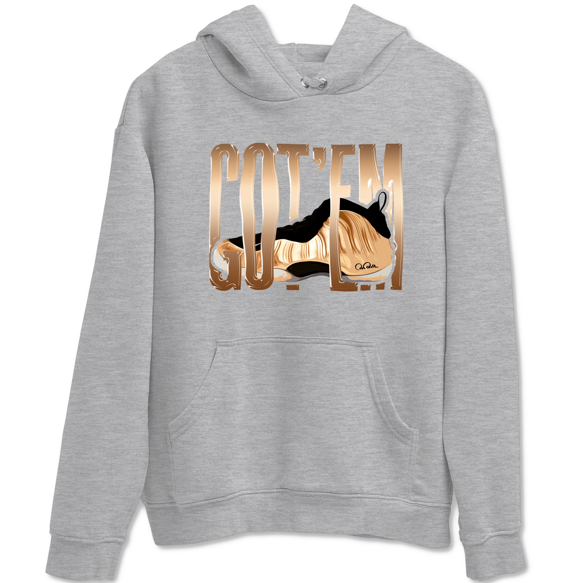 Wiggling Gotem snkmatch Tees - Air Foamposite One Metallic Copper