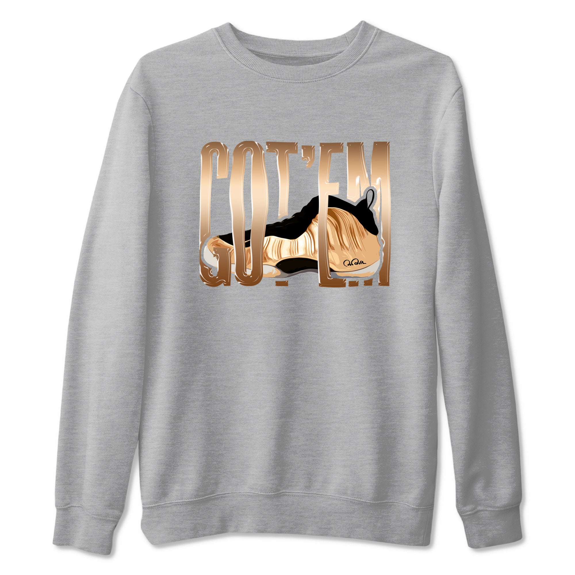 Wiggling Gotem snkmatch Tees - Air Foamposite One Metallic Copper