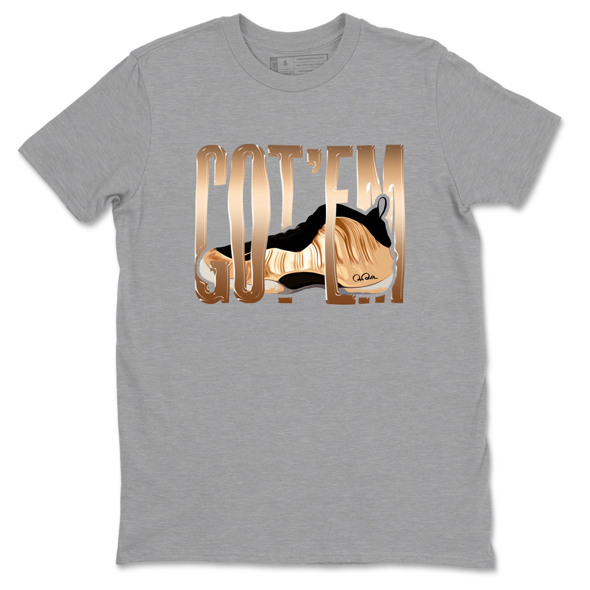 Wiggling Gotem snkmatch Tees - Air Foamposite One Metallic Copper