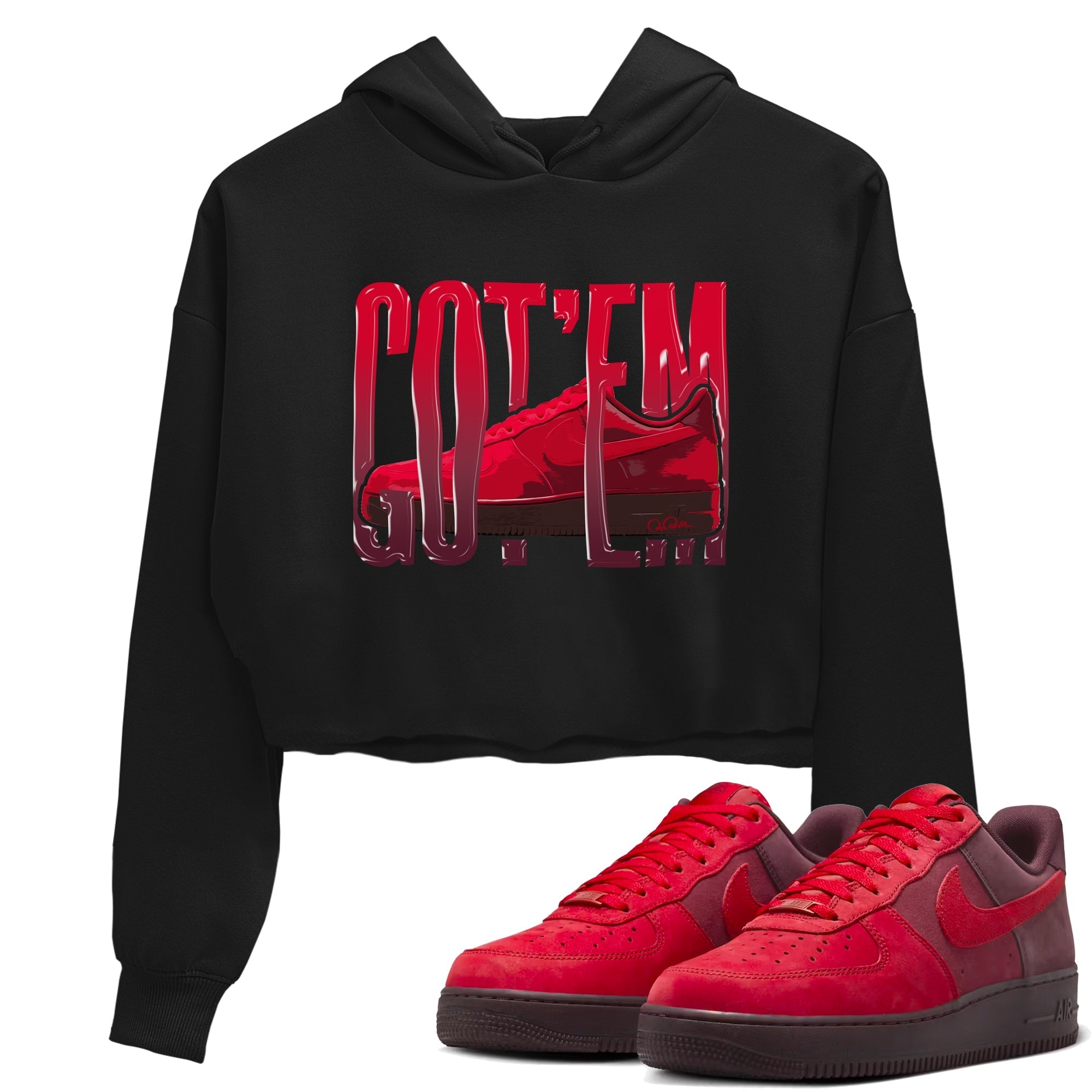 Wiggling Gotem snkmatch Women's Top - Air Force 1 Layers Of Love