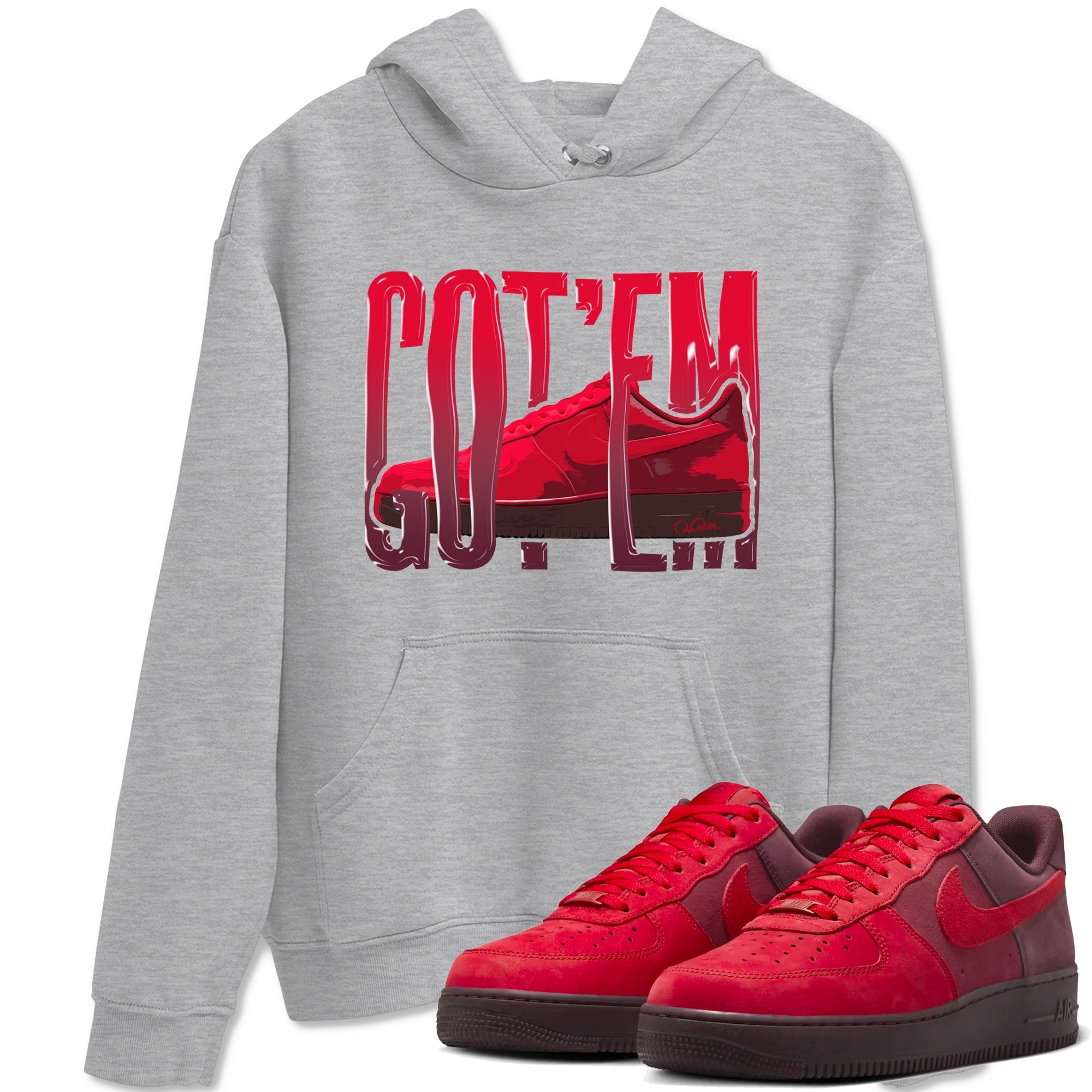 Wiggling Gotem snkmatch Tees - Air Force 1 Layers Of Love