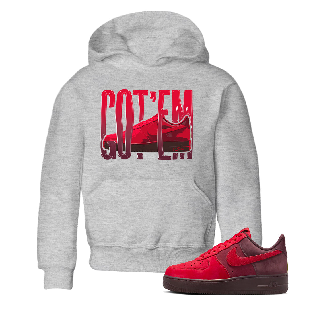 Wiggling Gotem snkmatch Tees Kids - Air Force 1 Layers Of Love