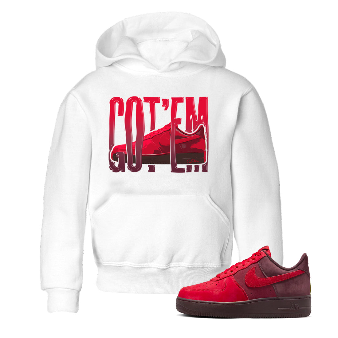 Wiggling Gotem snkmatch Tees Kids - Air Force 1 Layers Of Love
