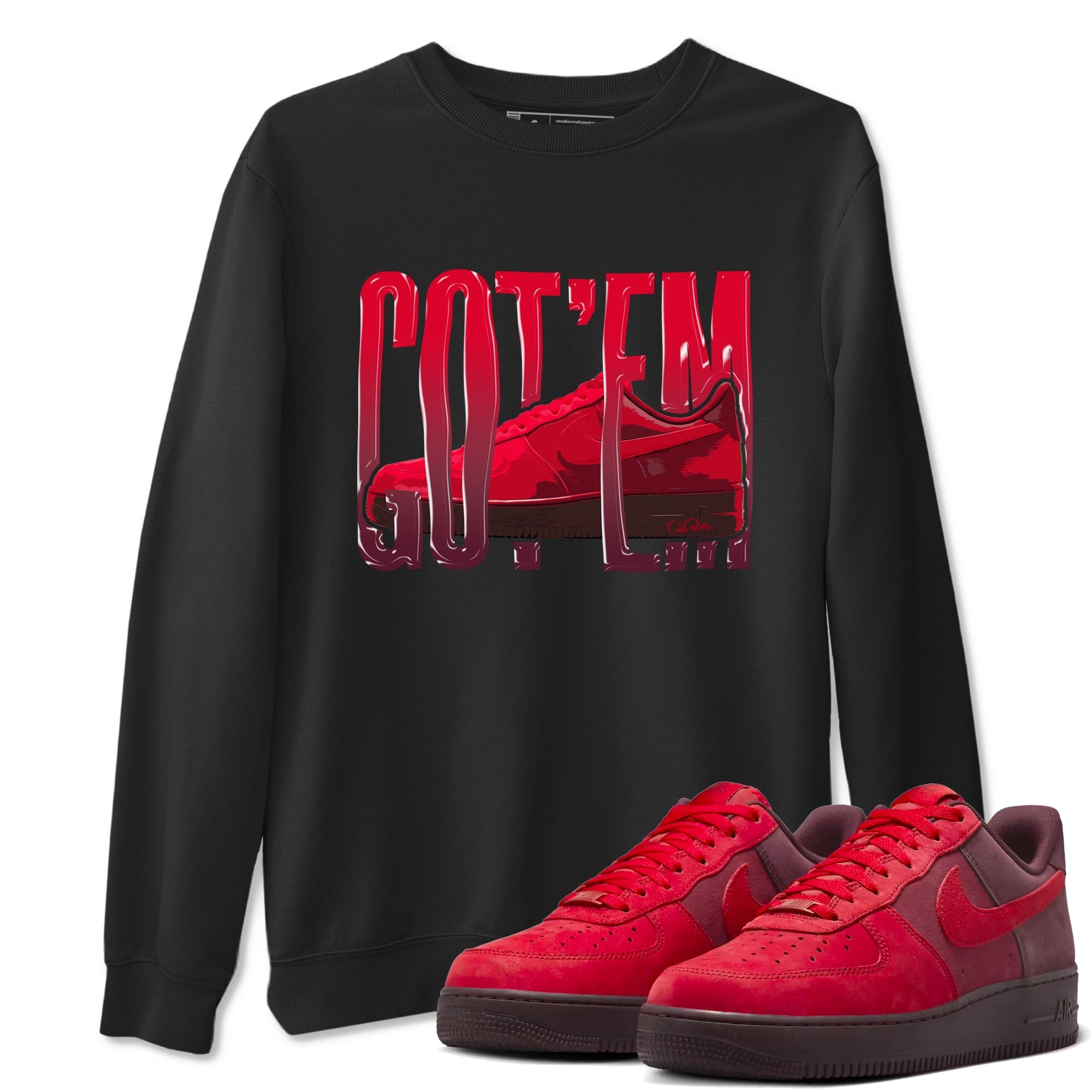 Wiggling Gotem snkmatch Tees - Air Force 1 Layers Of Love