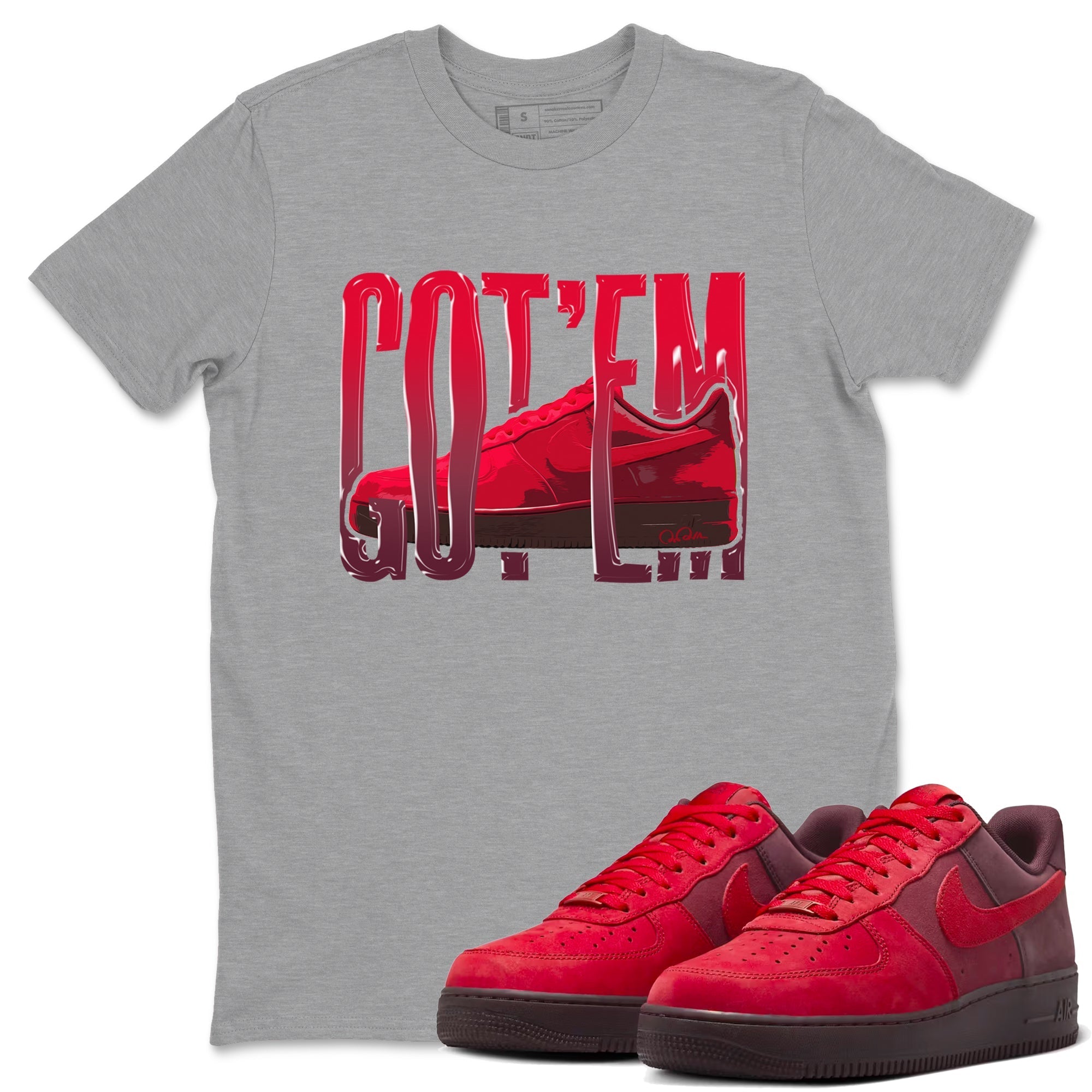Wiggling Gotem snkmatch Tees - Air Force 1 Layers Of Love