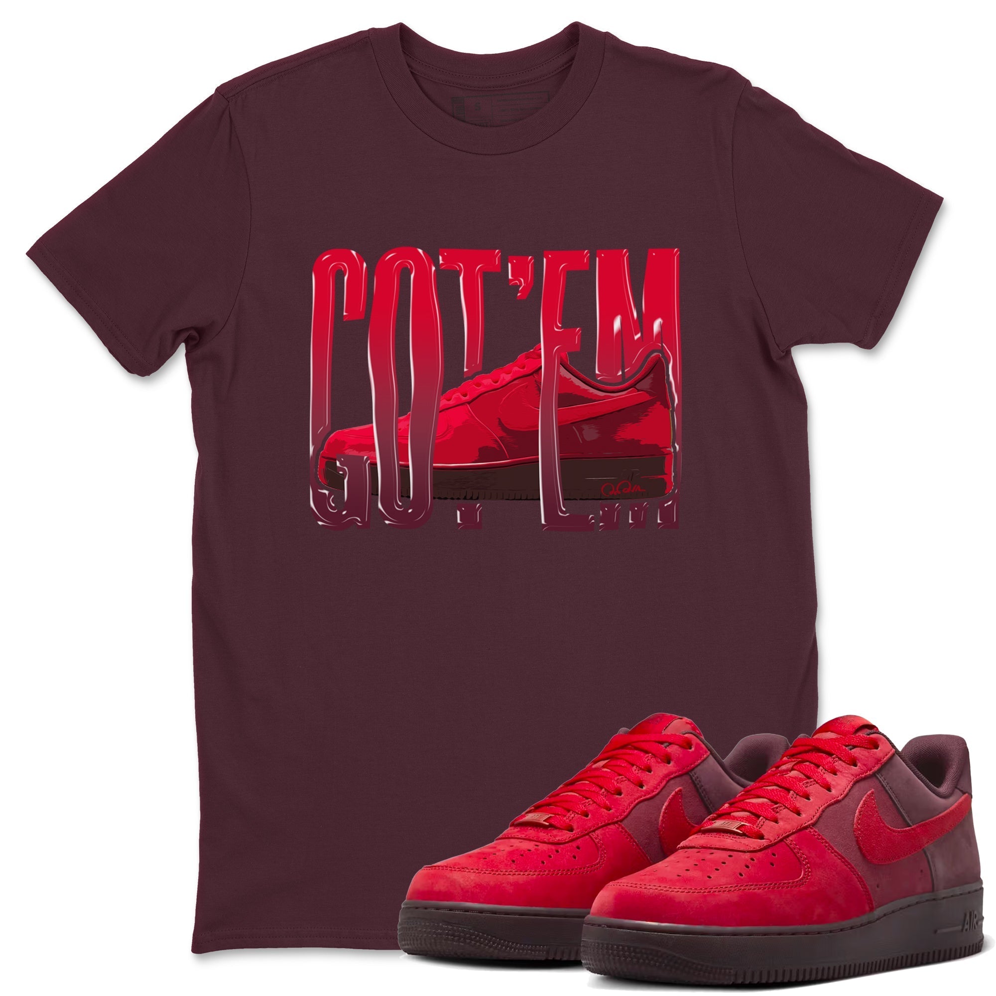 Wiggling Gotem snkmatch Tees - Air Force 1 Layers Of Love