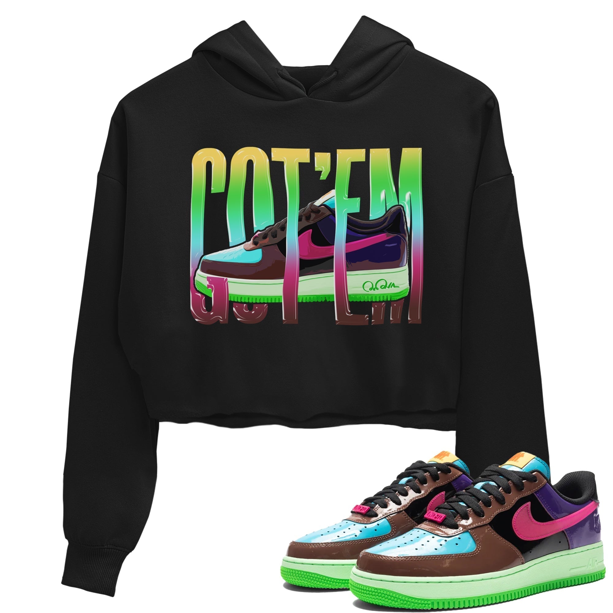 Wiggling Gotem Women's Tops - Air Force 1 Undefeated Fauna Brown