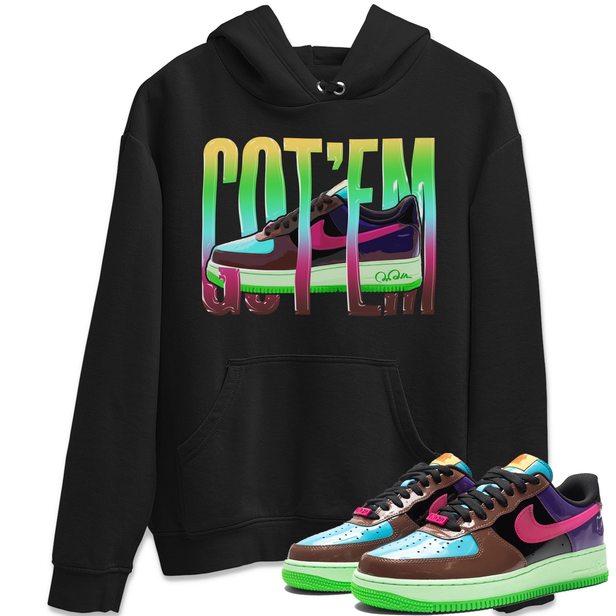 Wiggling Gotem Unisex Tops - Air Force 1 Undefeated Fauna Brown