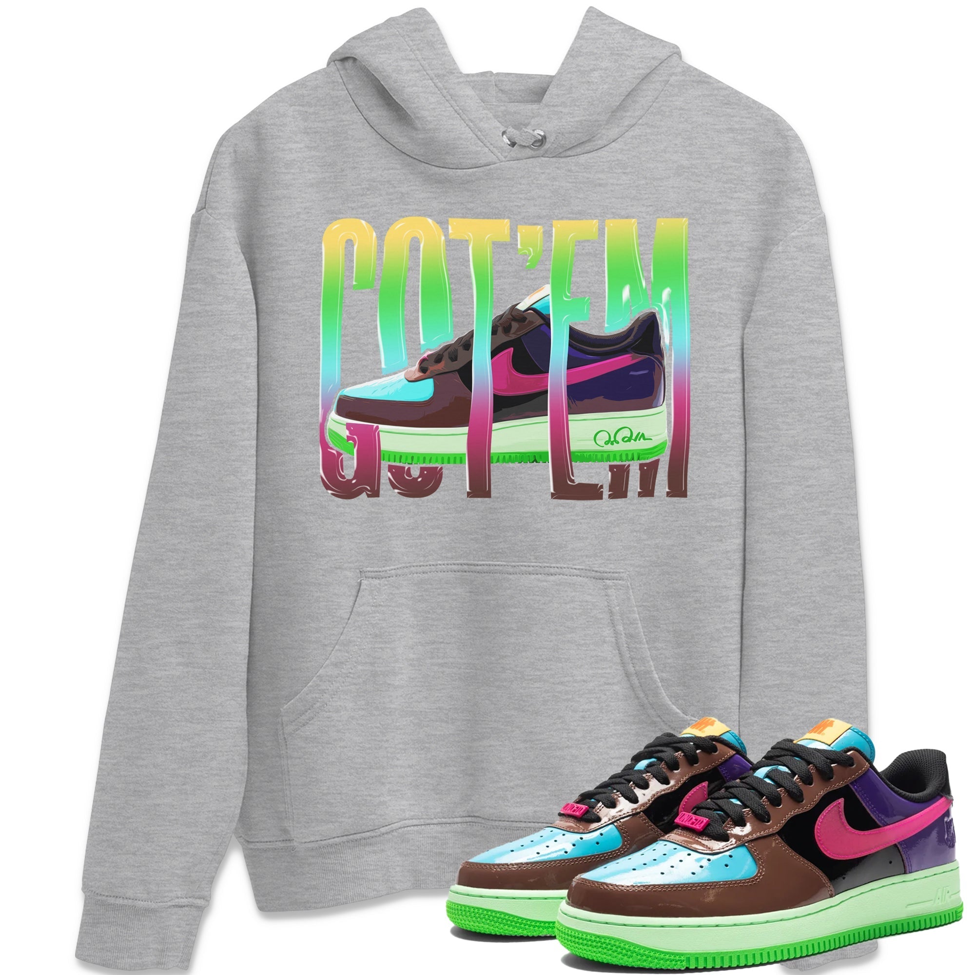 Wiggling Gotem Unisex Tops - Air Force 1 Undefeated Fauna Brown