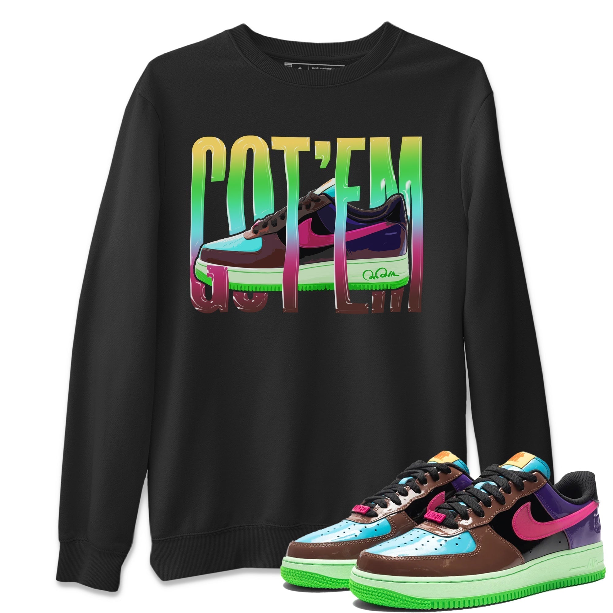 Wiggling Gotem Unisex Tops - Air Force 1 Undefeated Fauna Brown