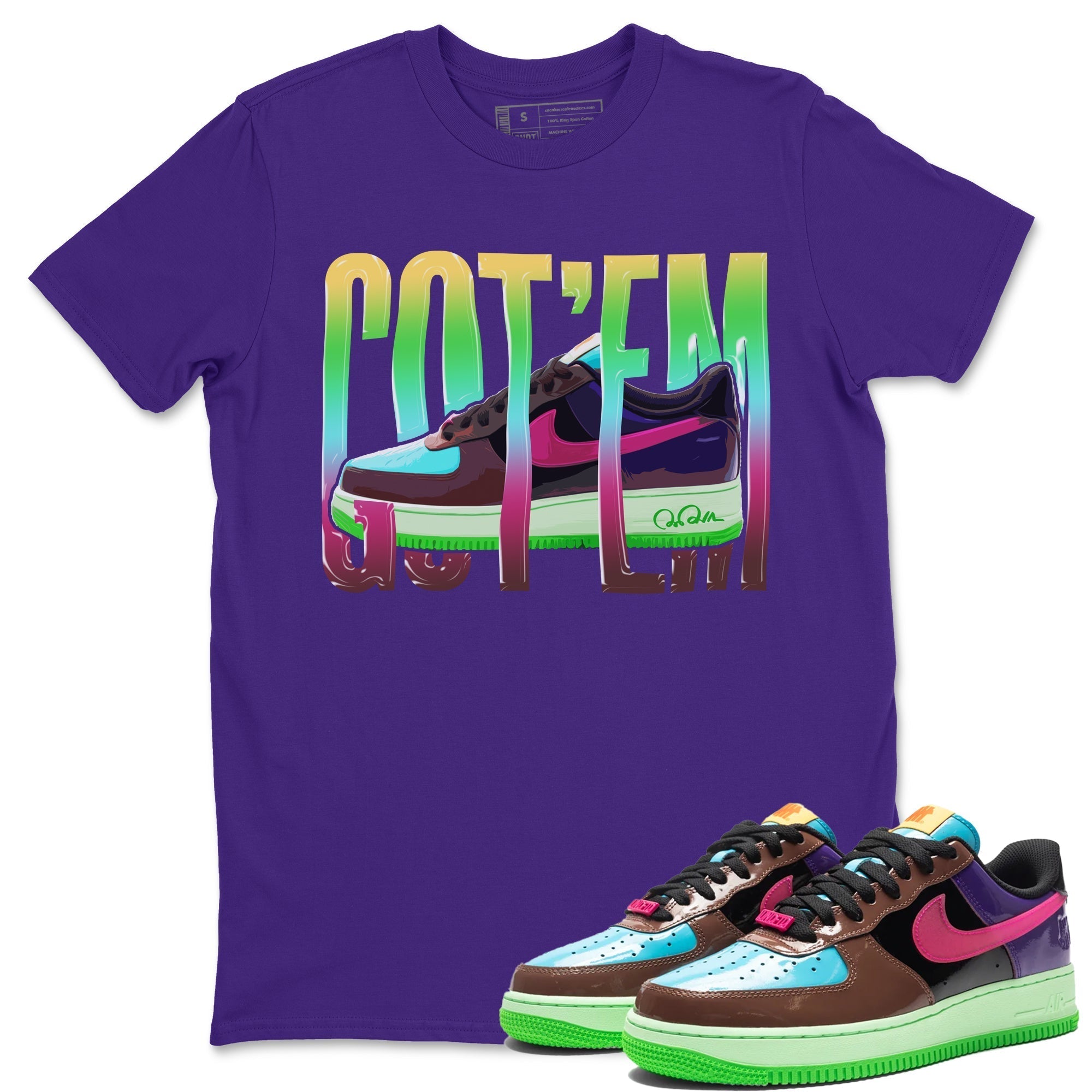 Wiggling Gotem Unisex Tops - Air Force 1 Undefeated Fauna Brown