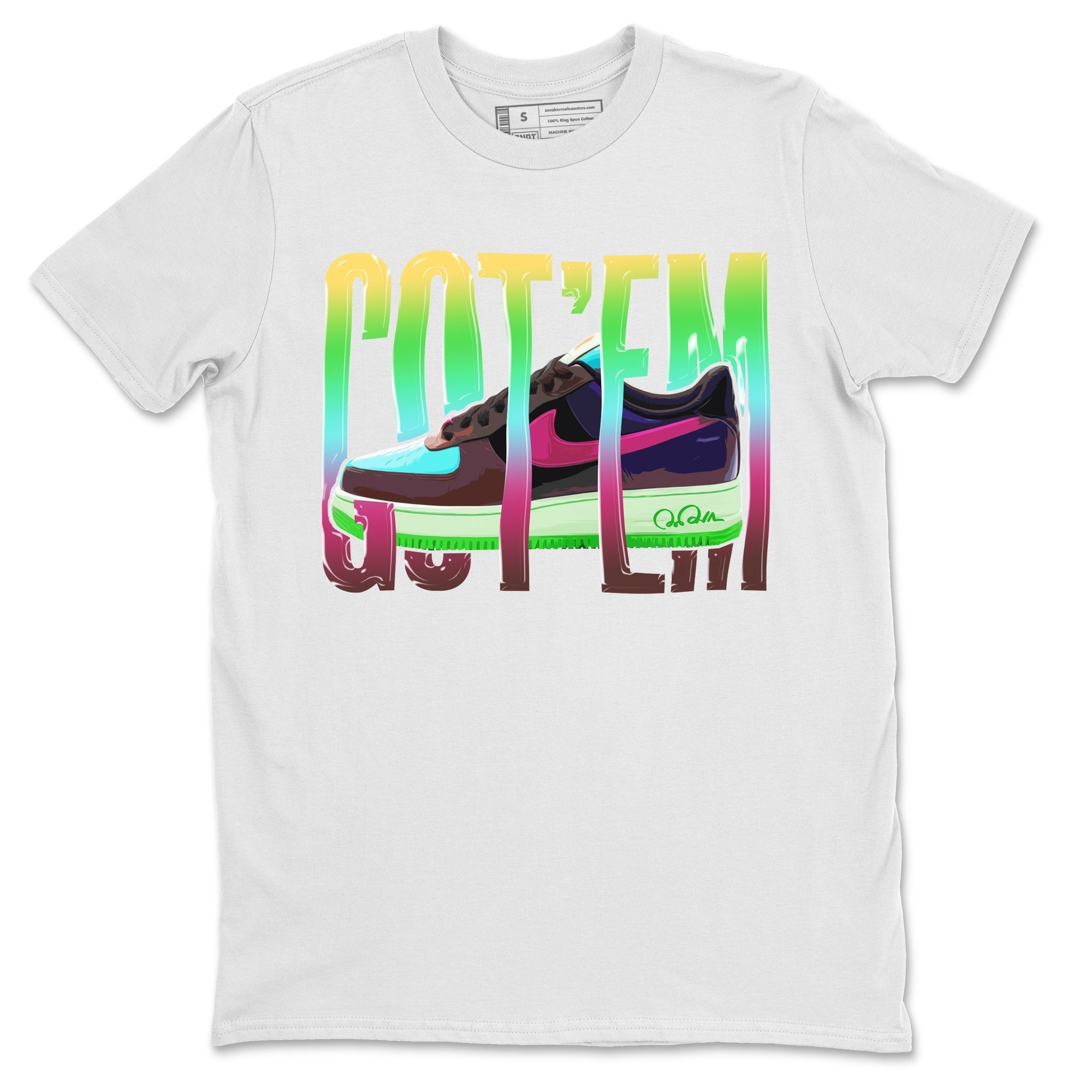 Wiggling Gotem Unisex Tops - Air Force 1 Undefeated Fauna Brown
