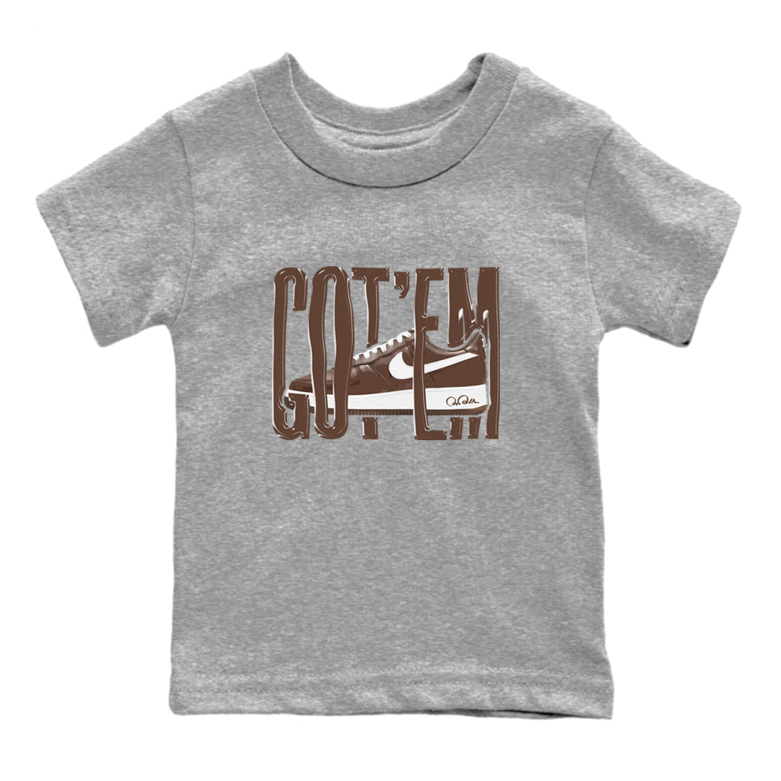 Wiggling Gotem snkmatch Tee Kids - Air Force 1 Chocolate
