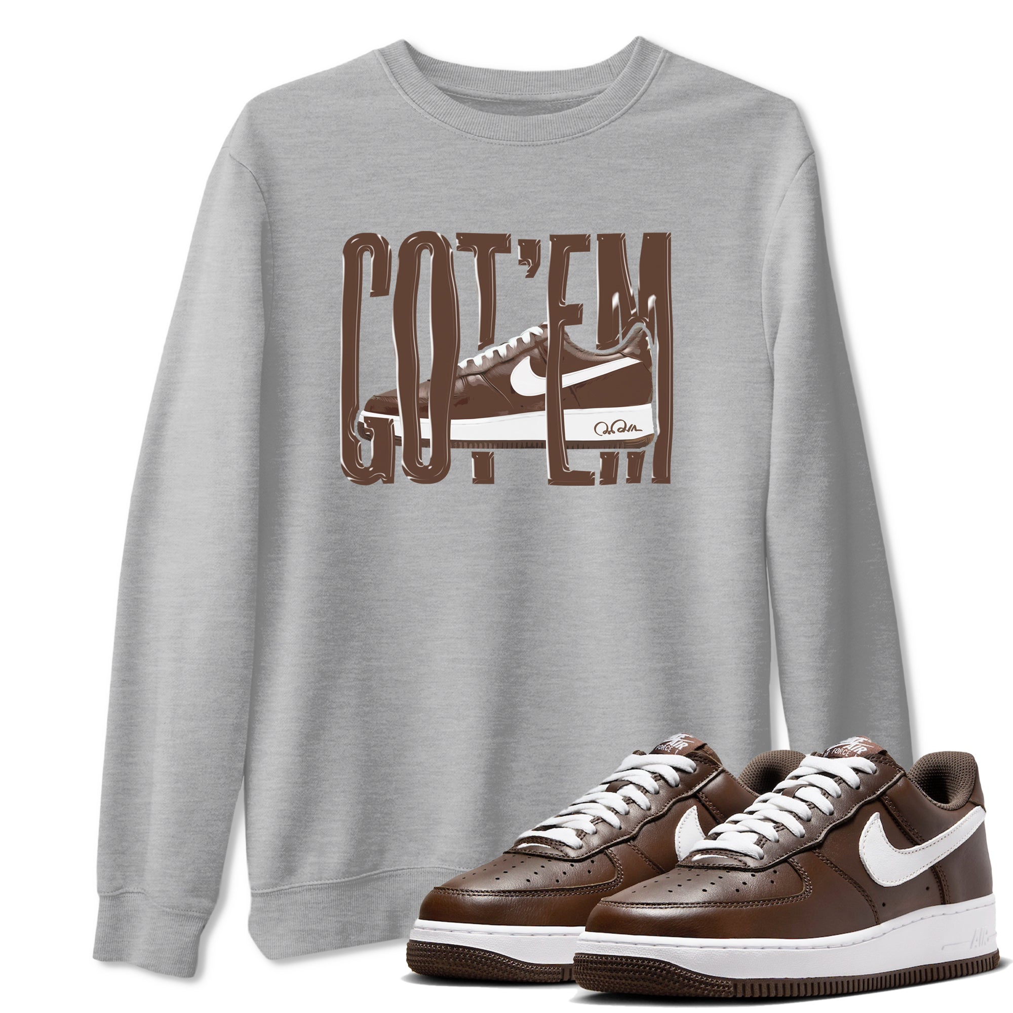 Wiggling Gotem snkmatch Tee -Air Force 1 Chocolate