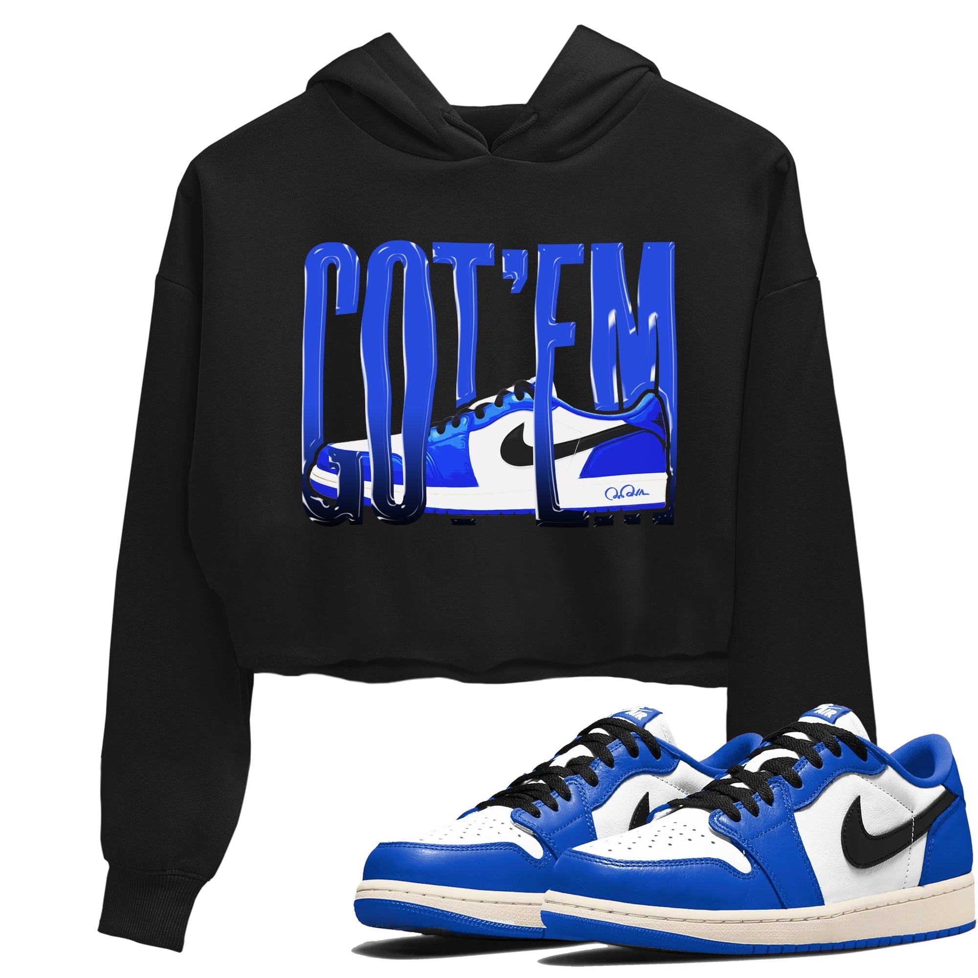 Wiggling Gotem snkmatch Women's Top - Air Jordan 1 Game Royal