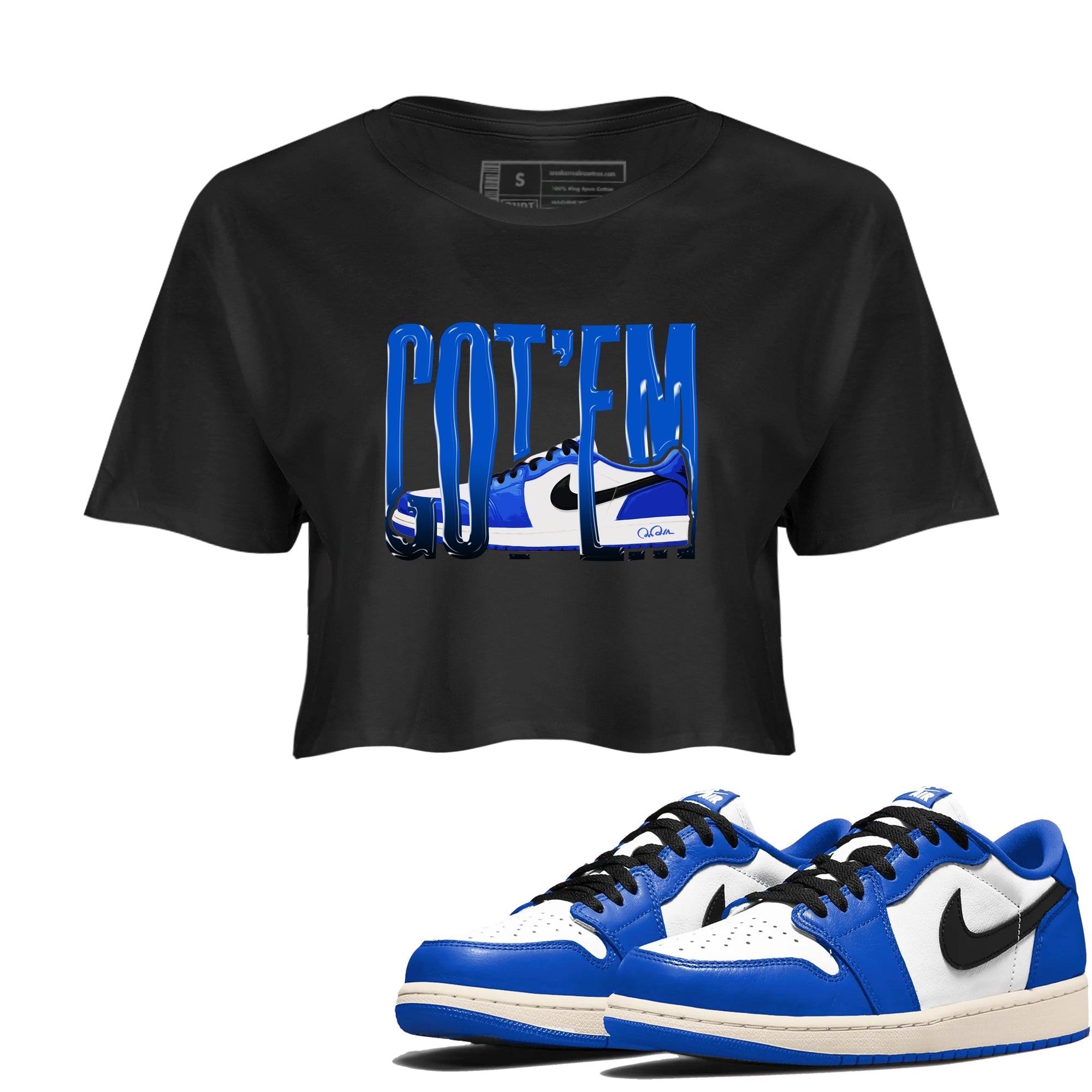 Wiggling Gotem snkmatch Women's Top - Air Jordan 1 Game Royal