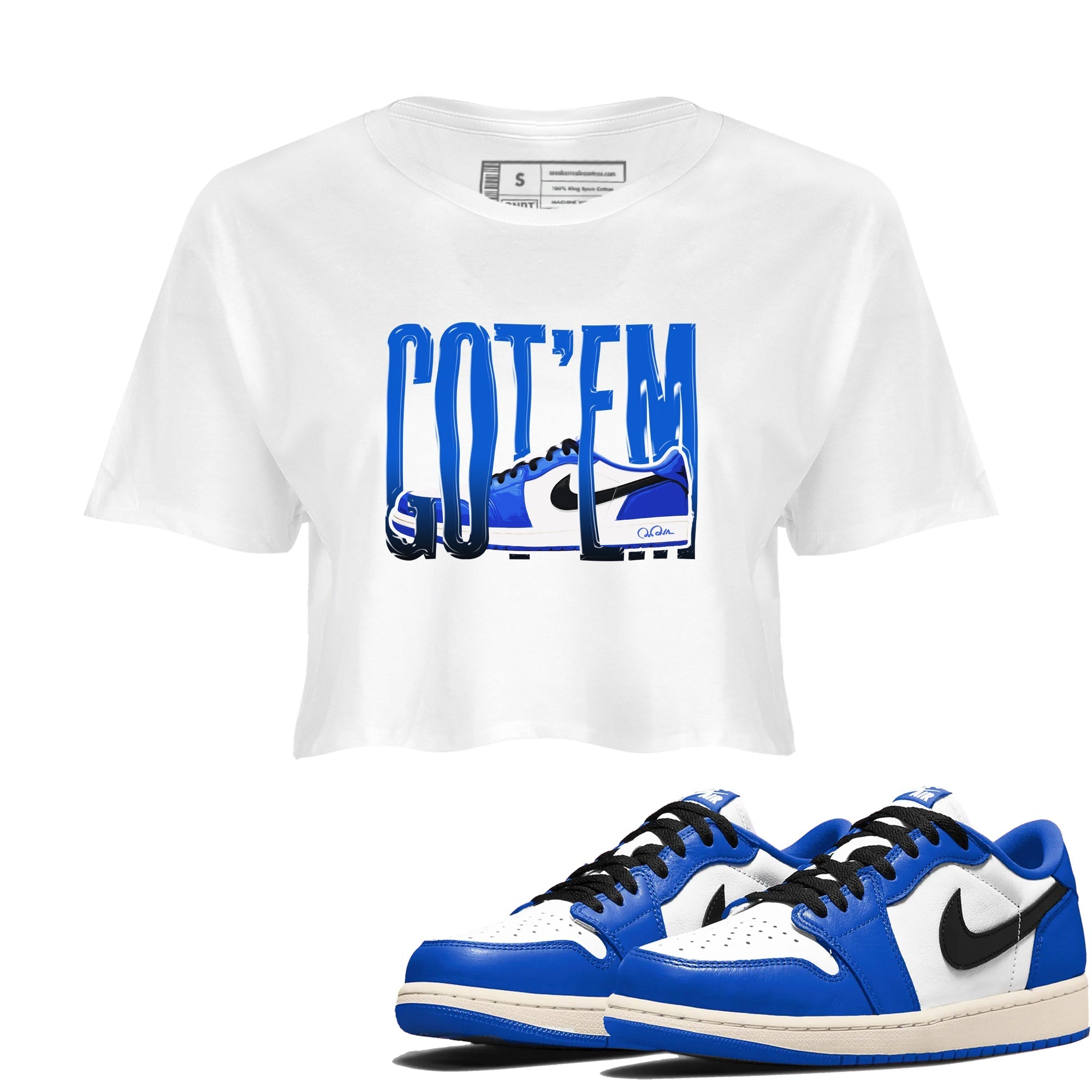 Wiggling Gotem snkmatch Women's Top - Air Jordan 1 Game Royal