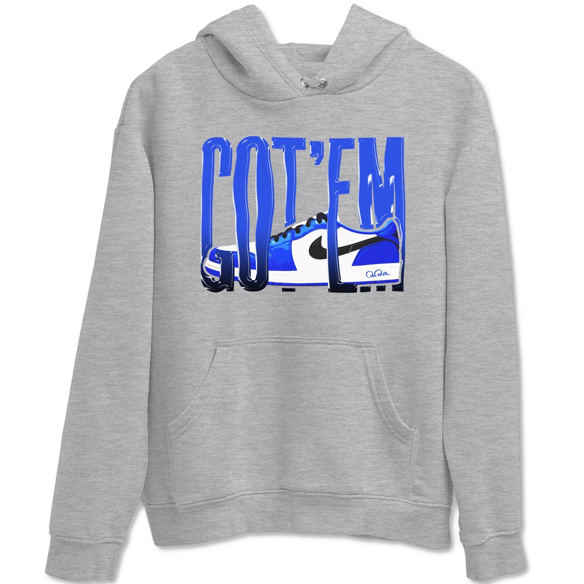 Wiggling Gotem snkmatch Tees - Air Jordan 1 Game Royal