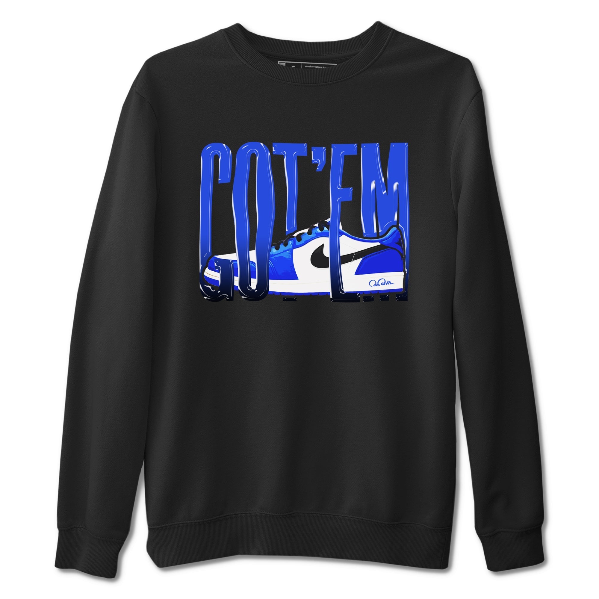 Wiggling Gotem snkmatch Tees - Air Jordan 1 Game Royal