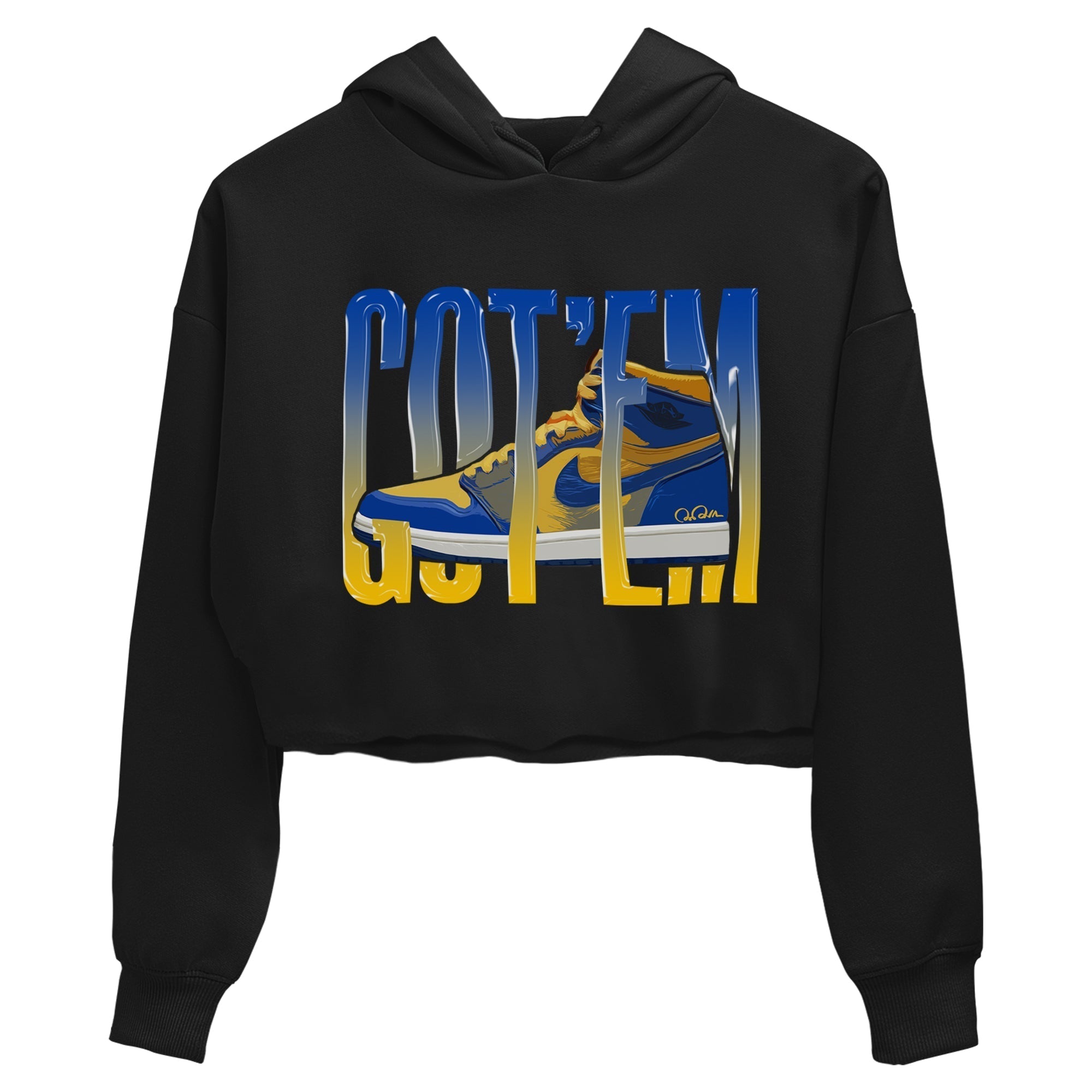 Wiggling Gotem Women's Tops - Air Jordan 1 Game Royal Varsity Maize