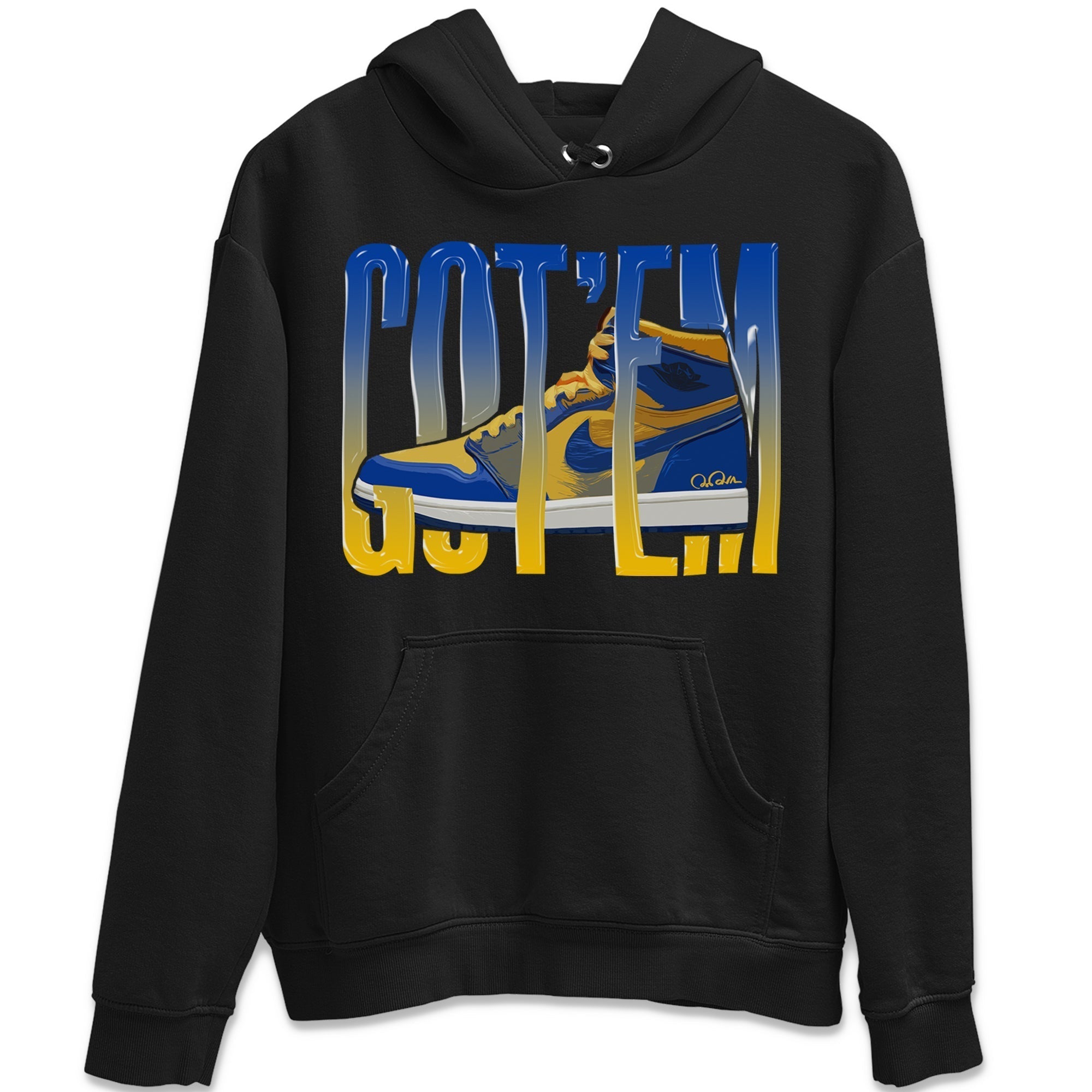 Wiggling Gotem Unisex Tops - Air Jordan 1 Game Royal Varsity Maize