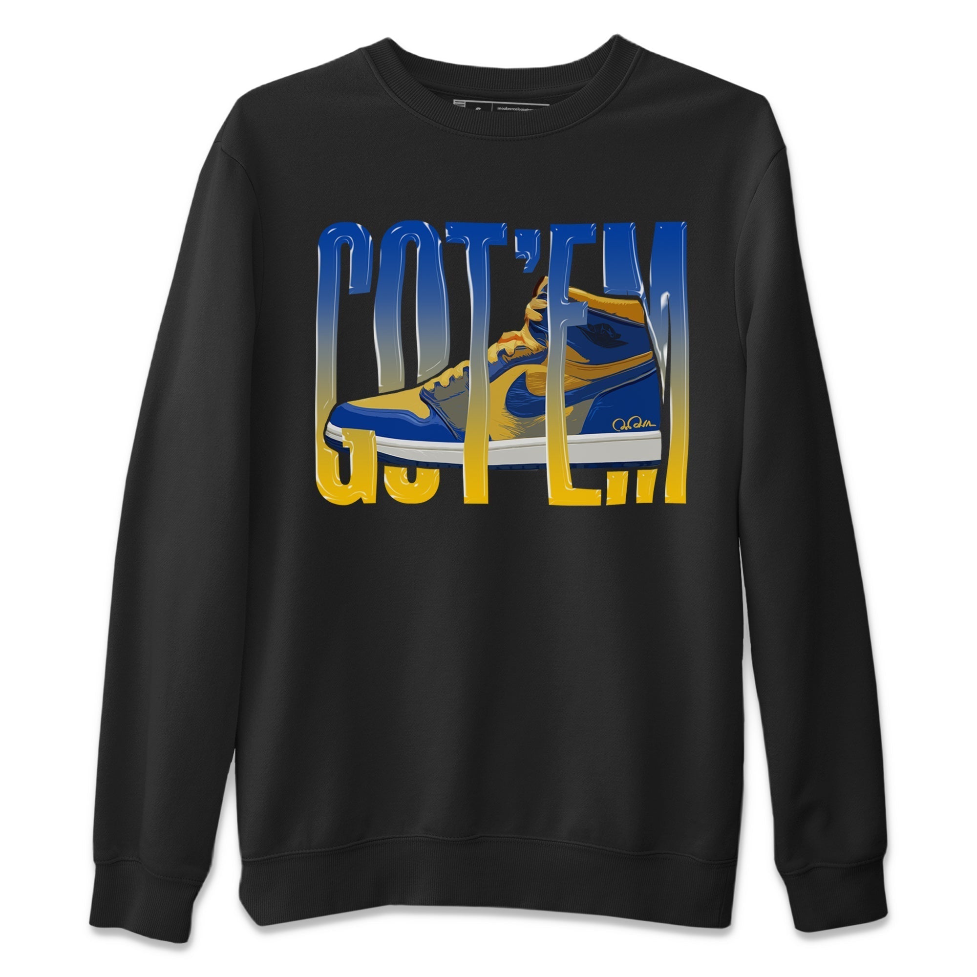 Wiggling Gotem Unisex Tops - Air Jordan 1 Game Royal Varsity Maize