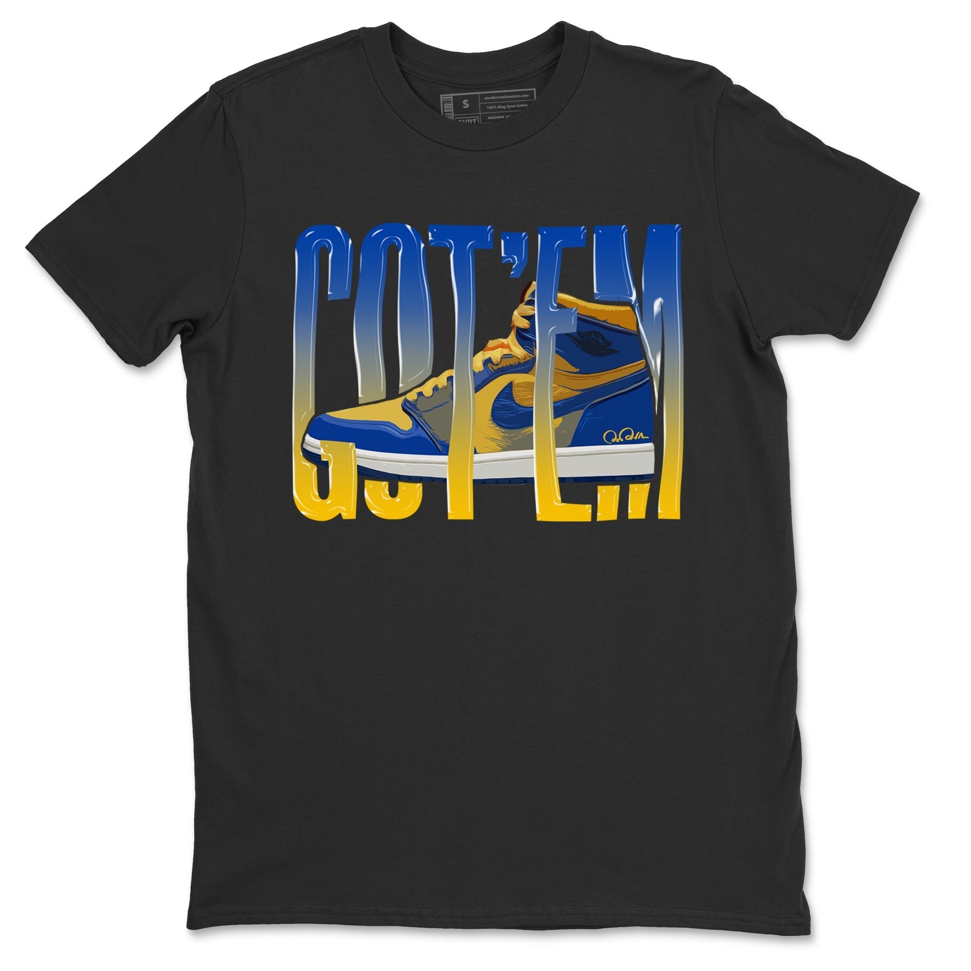 Wiggling Gotem Unisex Tops - Air Jordan 1 Game Royal Varsity Maize