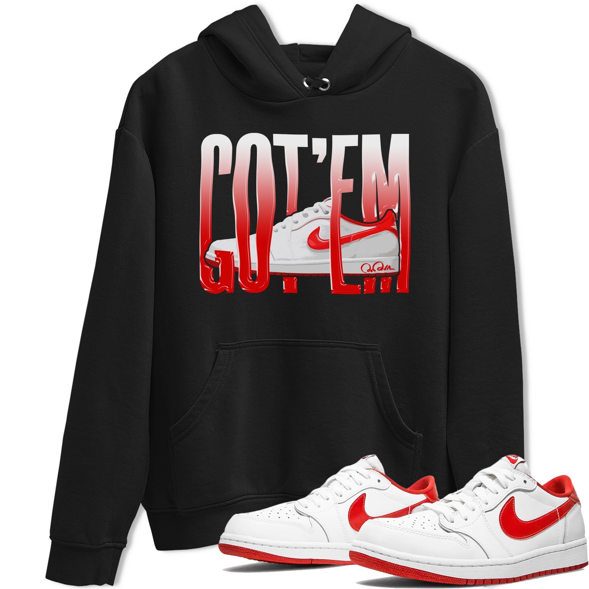Wiggling Gotem snkmatch Tee - Air Jordan 1 University Red