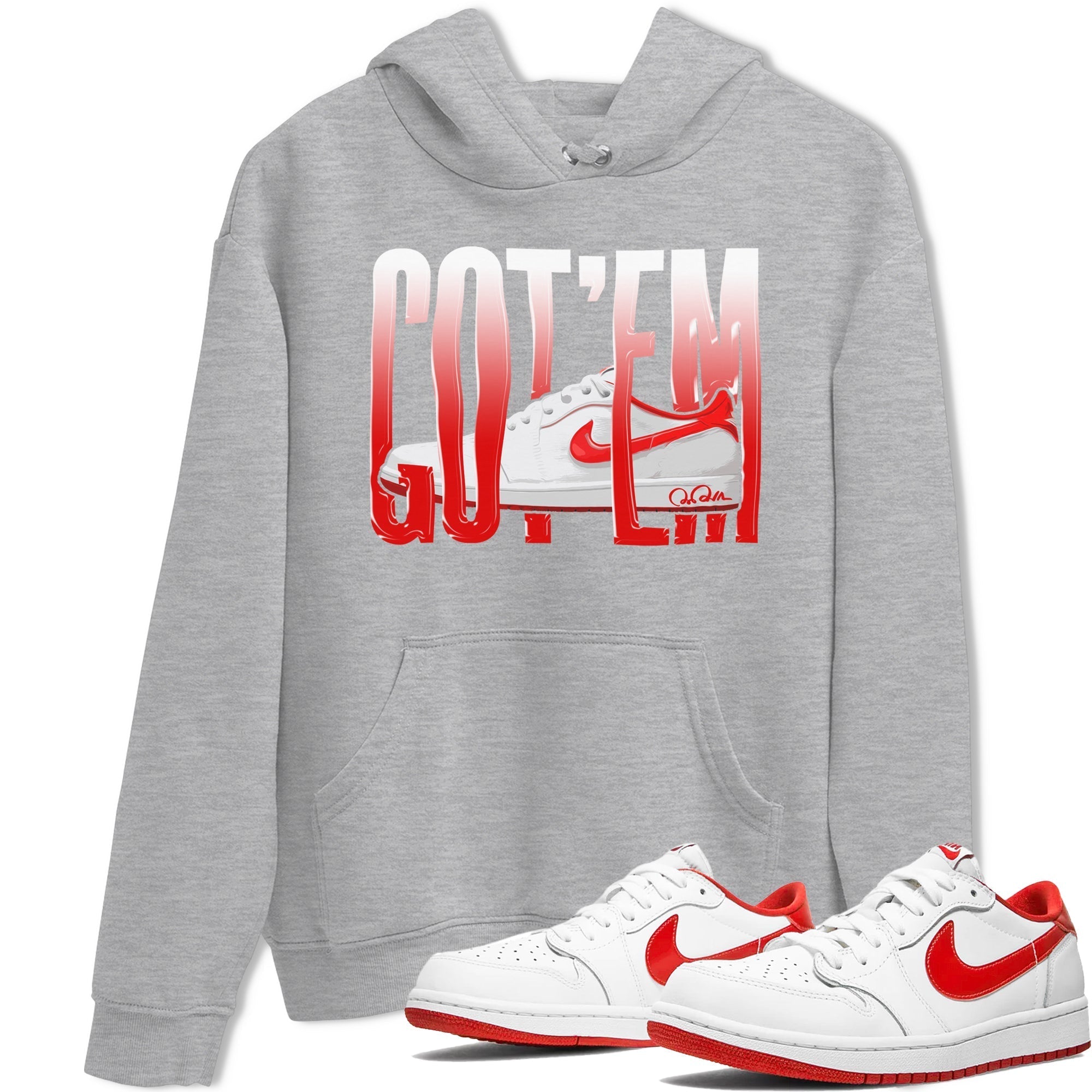 Wiggling Gotem snkmatch Tee - Air Jordan 1 University Red