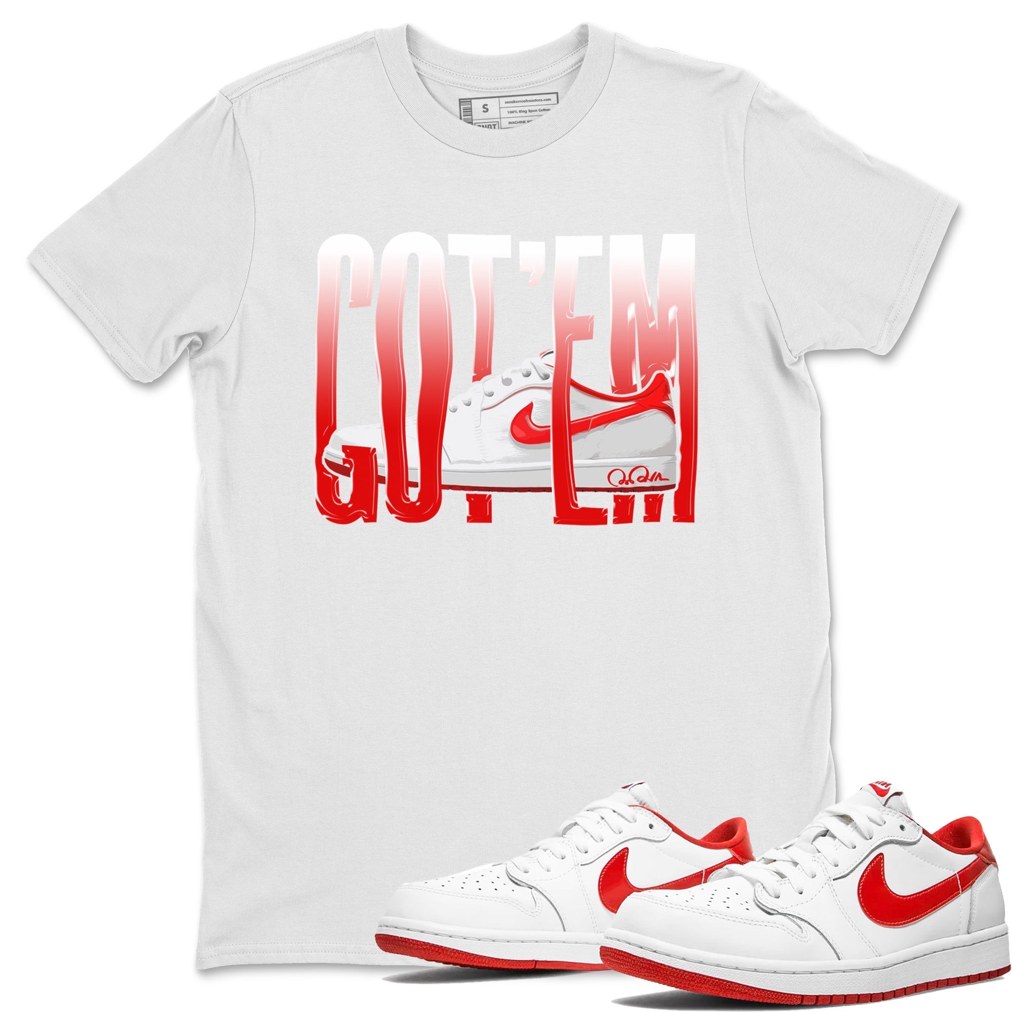 Wiggling Gotem snkmatch Tee - Air Jordan 1 University Red